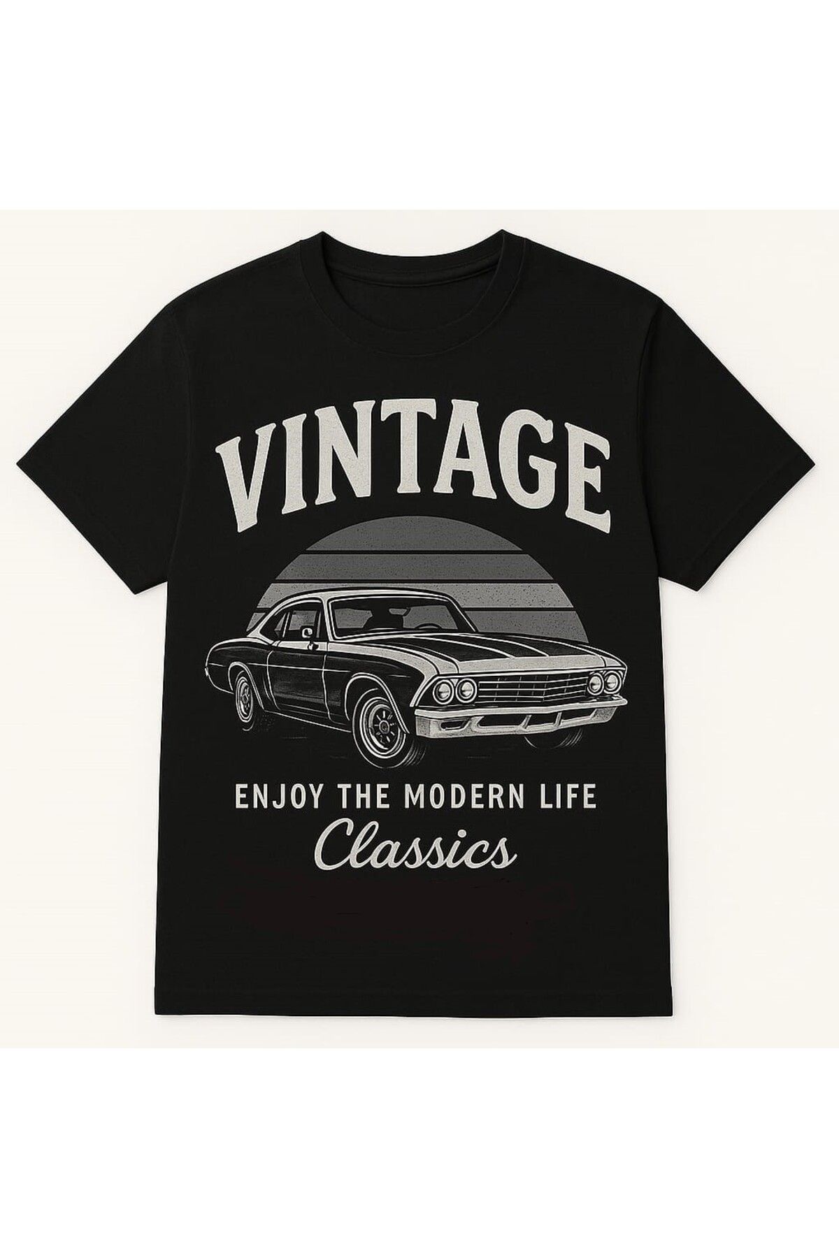 MAGORS GraffTee Unisex Vintage Baskılı Geniş Kesim Pamuklu Bisiklet Yaka T-shirt