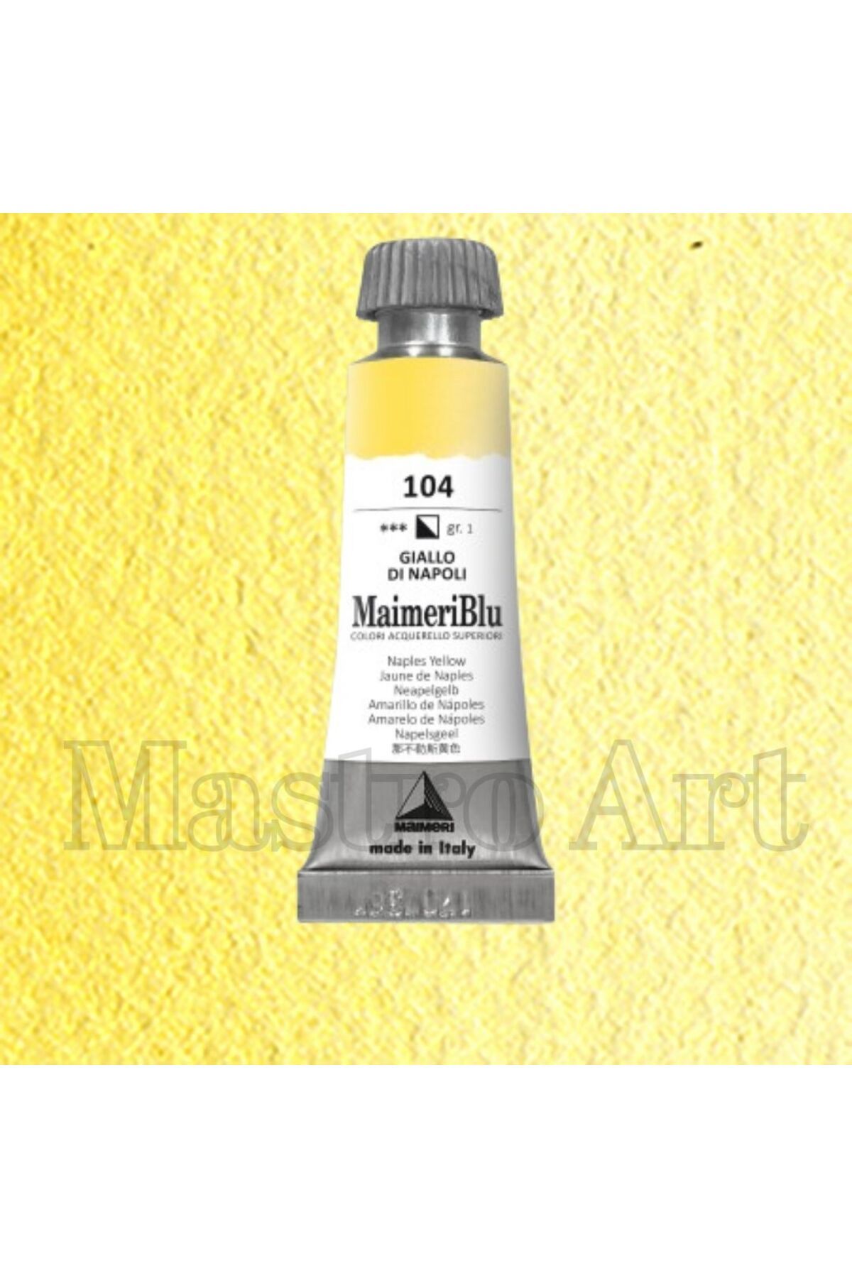Maimeri Blu Pro Tüp Sulu Boya 12 ml S1 104 Naples Yellow