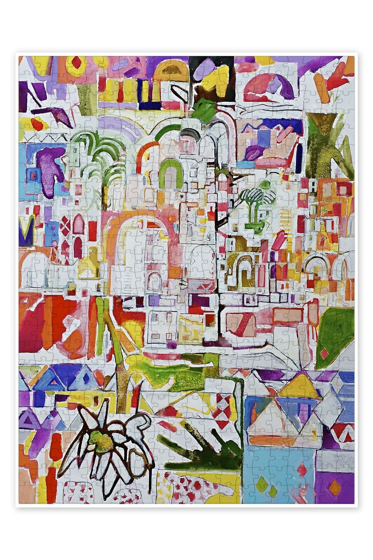 Jeronkarji Casablanca II 500 Parça Puzzle Yapboz Bohem Soyut Sanat Temalı