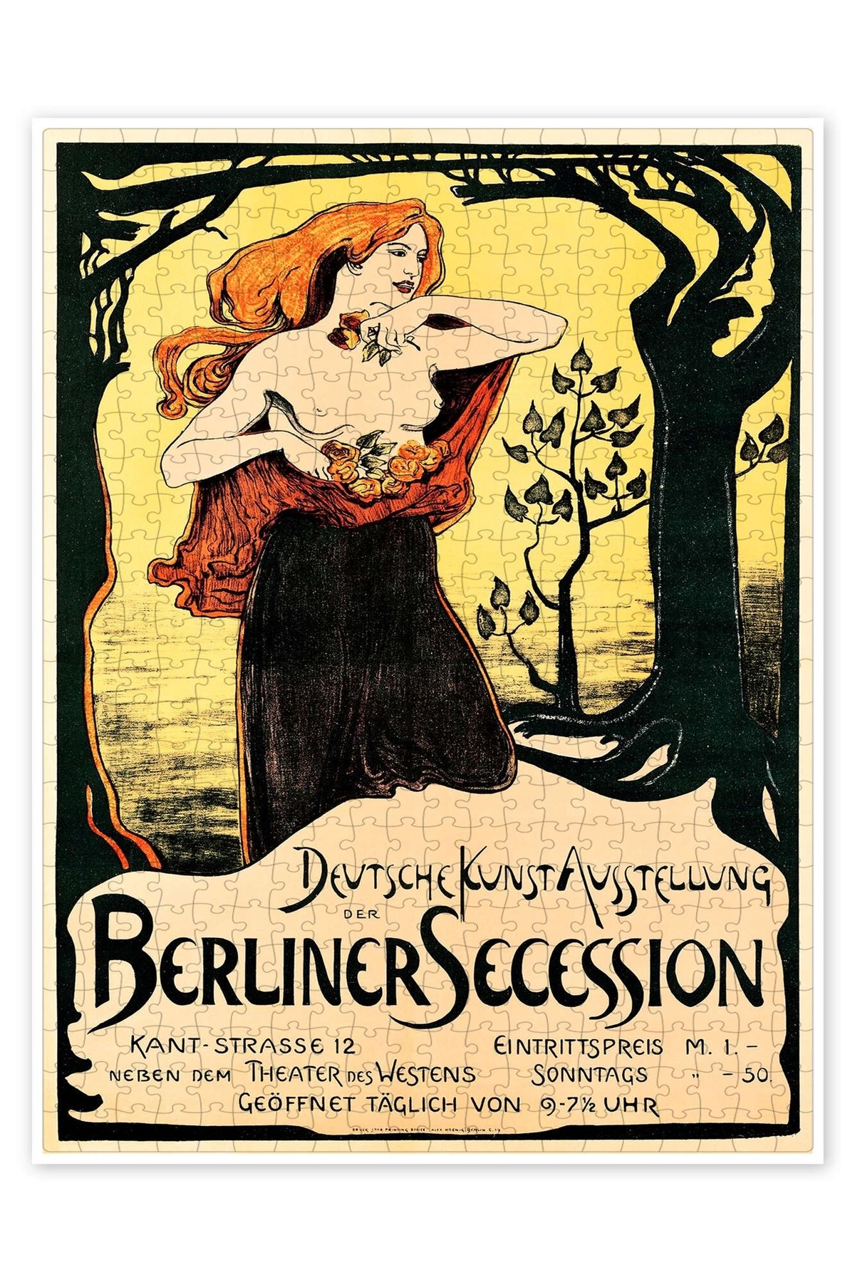 Jeronkarji Poster Berlin Secession 500 Parça Puzzle Yapboz Şehir Manzara Temalı Hobilik