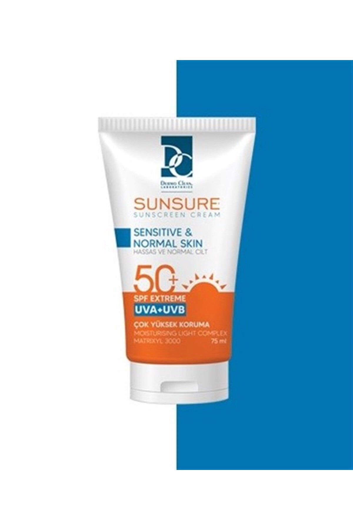 Dermo Clean Sunsure Sensitive & Normal Skin ( Hassas & Normal Cilt ) Spf50+ 75 ml