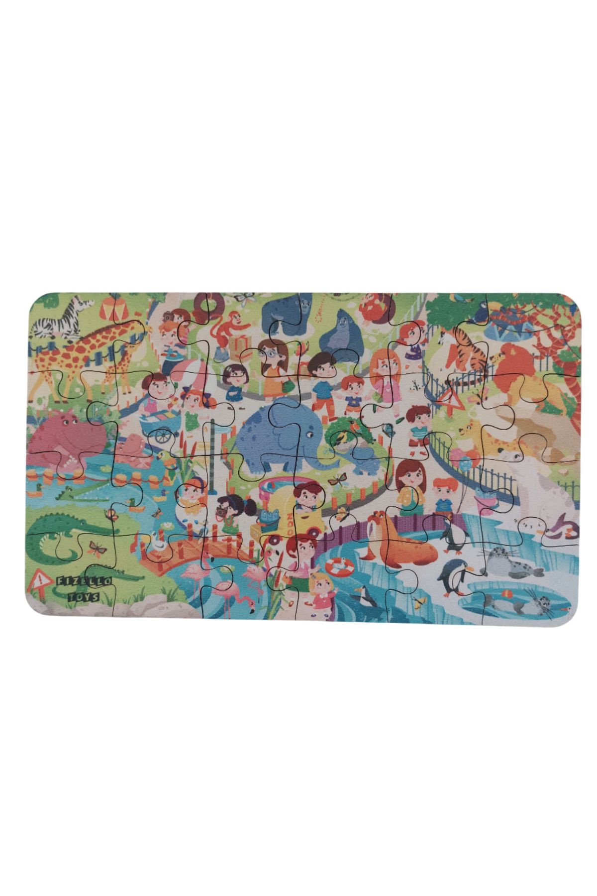 Fizello Zoo - Hayvanat Bahçesi / Small Puzzle 3-7 Yaş 24 Parça