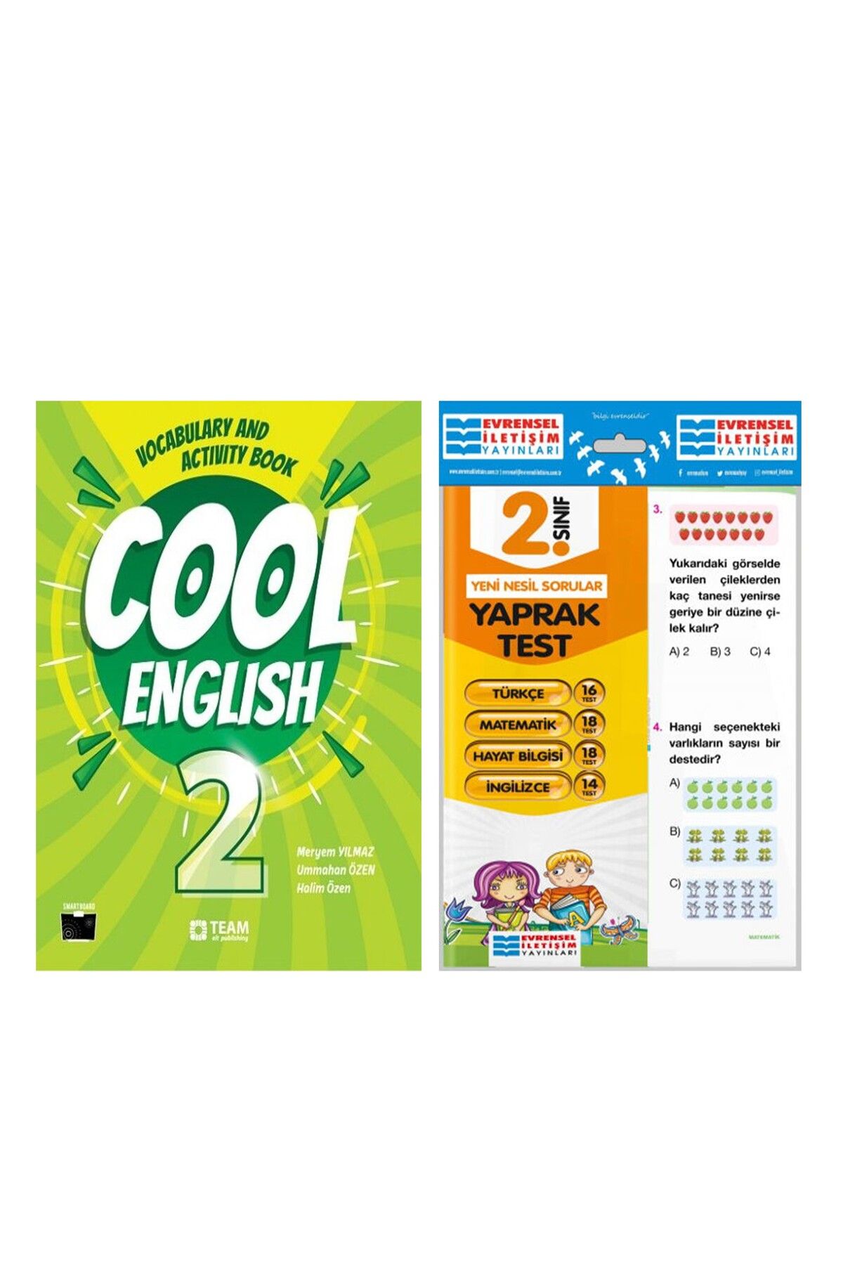 Ankara Kitap Merkezi Team Elt 2. Sınıf Cool English Vocabulary and Activity Book ve Evrensel Tüm Dersler Yaprak Test Seti