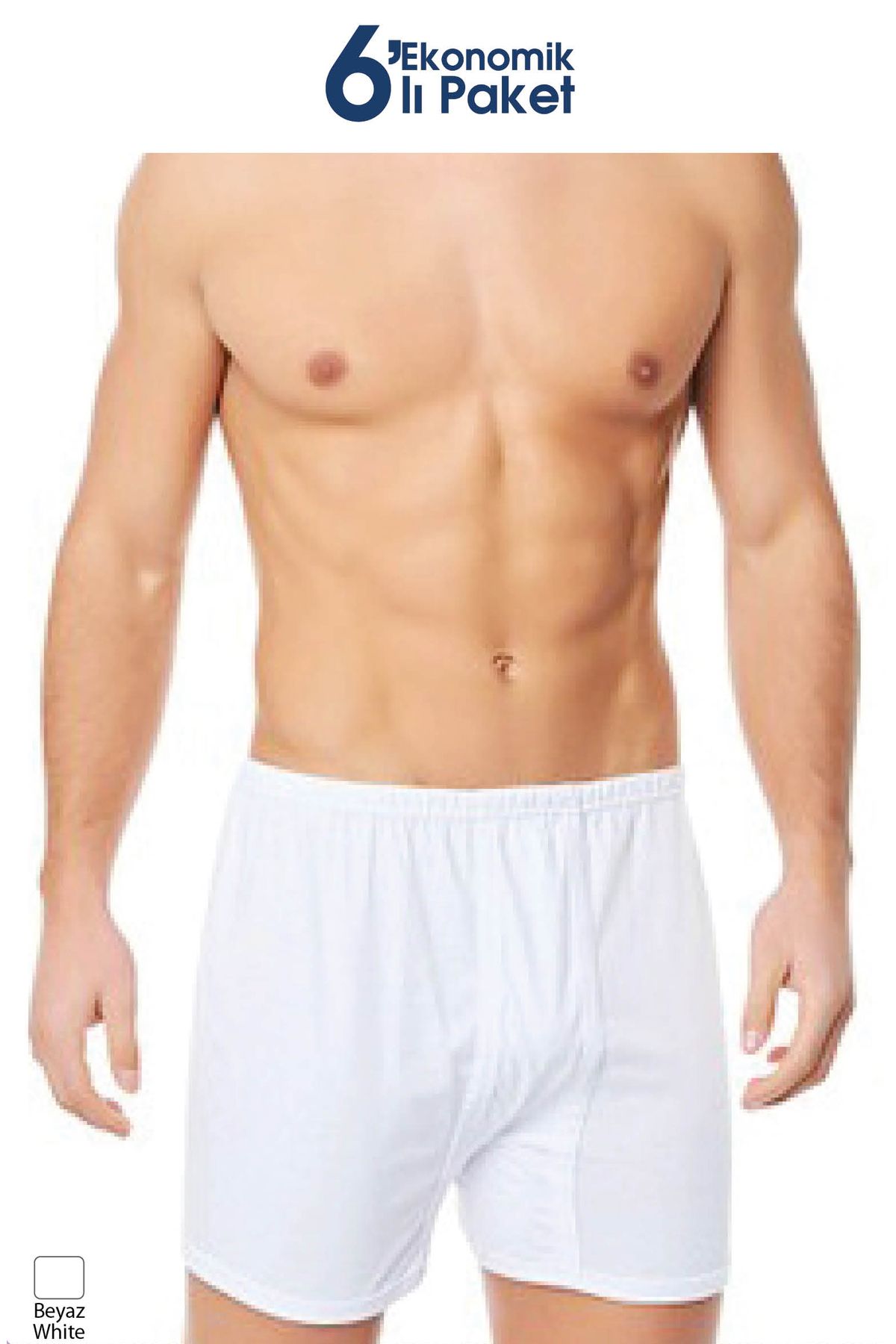 LÜXDRM 6"lı erkek paçalı külot %100 cotton