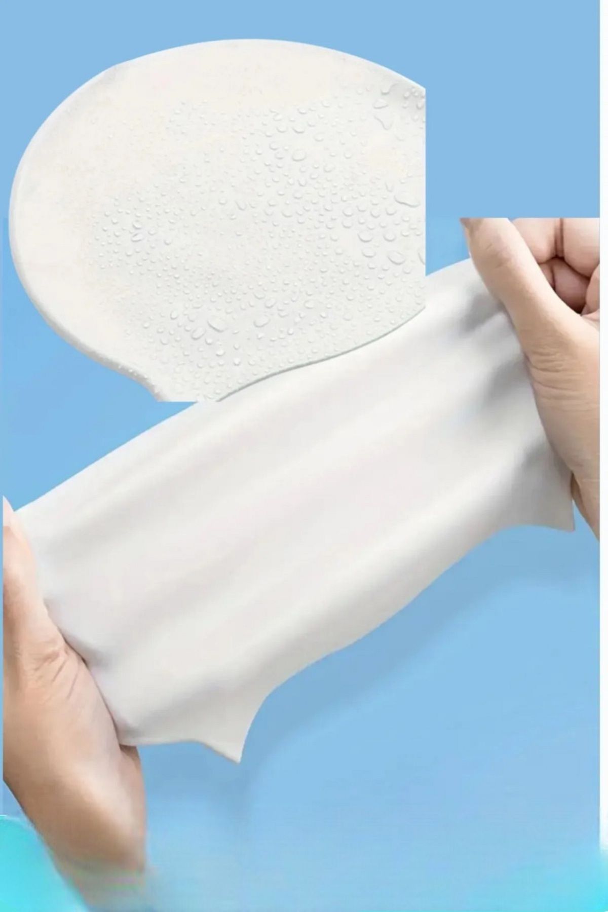 Sea Home Silikon Bone Havuz ve Deniz Yüzme Su Geçirmez Bone Elastik Yumuşak Yüzücü Bonesi M-CAP