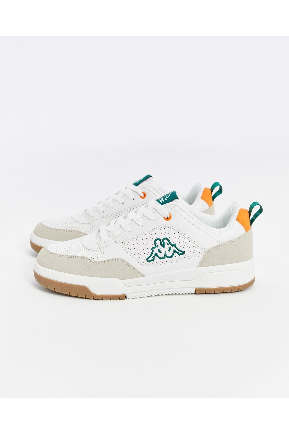 Kappa Manis Erkek Beyaz-Turuncu Regular Fit Sneaker