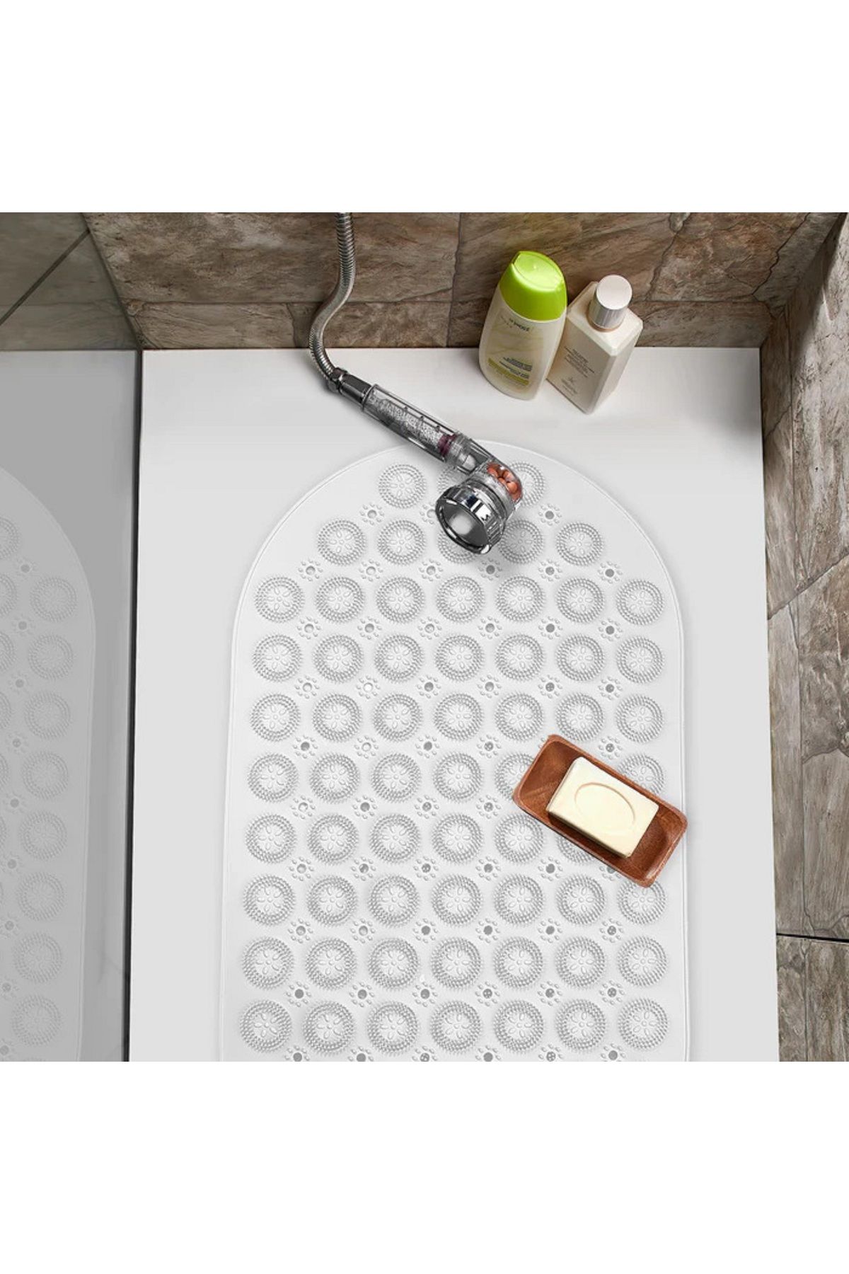 Sea Home Vantuzlu Paspas Küvet ve Banyo Duşa Kabin Kaydırmazı Masajlı 37 X 69 Cm M-142