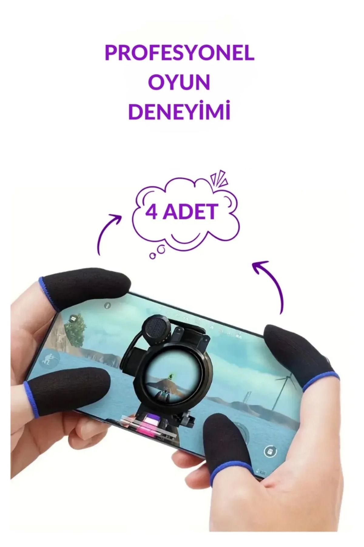 MELFSHOP Pubg Parmaklık Eldiveni Keskin Kontrol ve Konfor Oyun Dayanıklı Oyuncu Tercihi