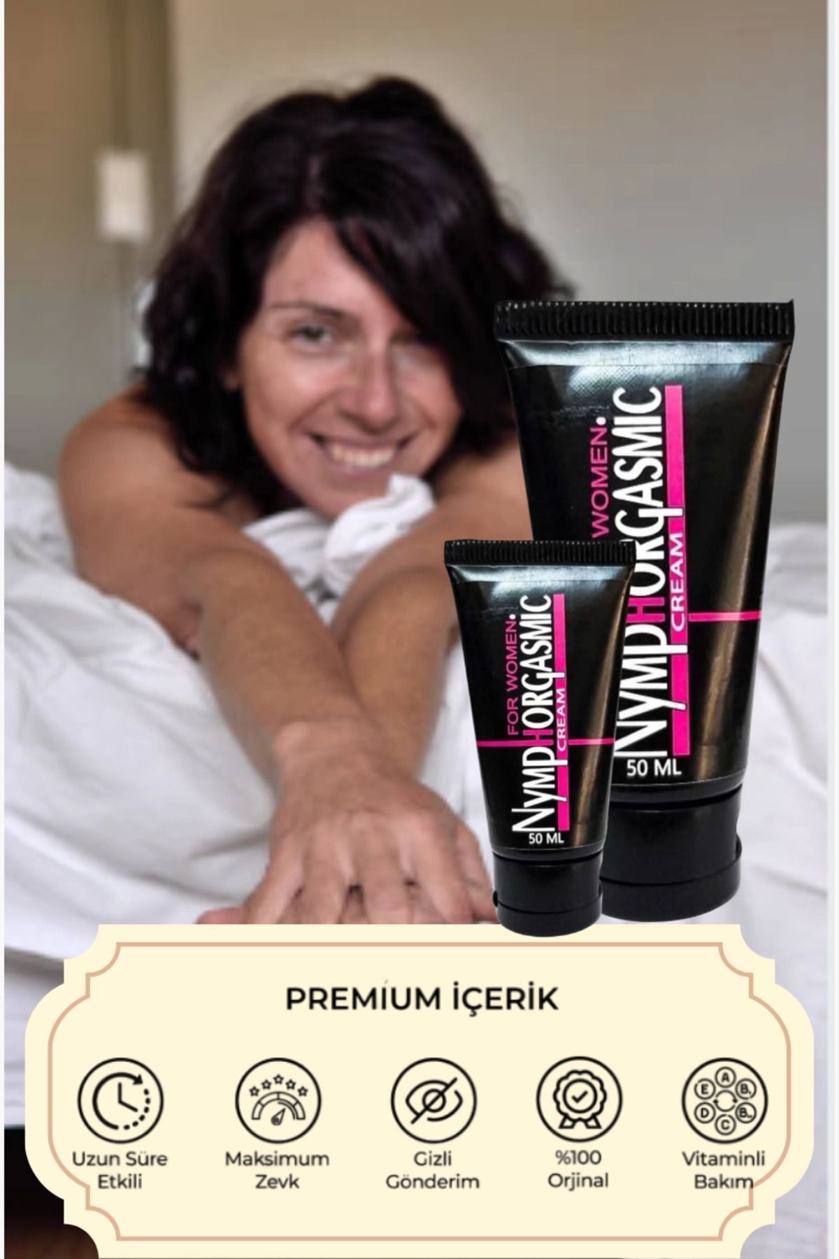 DENİZBİLİŞİM Kadınlara Özel Org.Azm Haz Mucize Etkili Krem 2'Li Set