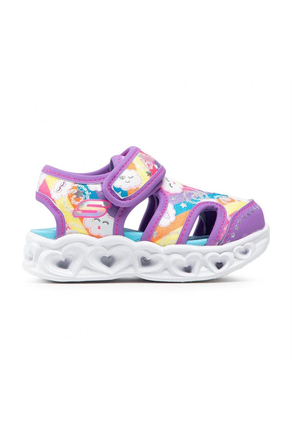 SKECHERS Çocuk Sandalet Heart Lights Sandal-Cutie Clouds 302977N-LVMT