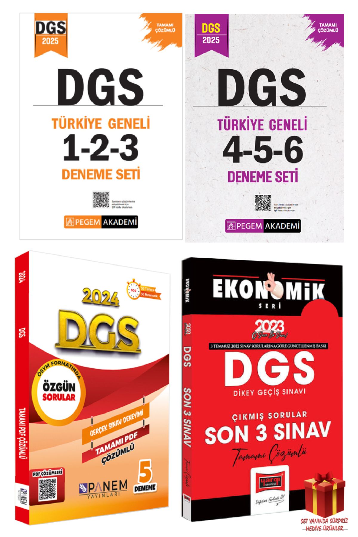 Pegem Akademi Yayıncılık 2025 Pegem DGS Türkiye Geneli Deneme Sınavları+Yargı DGS Çıkmış Sorular+DGS Deneme Sınavı