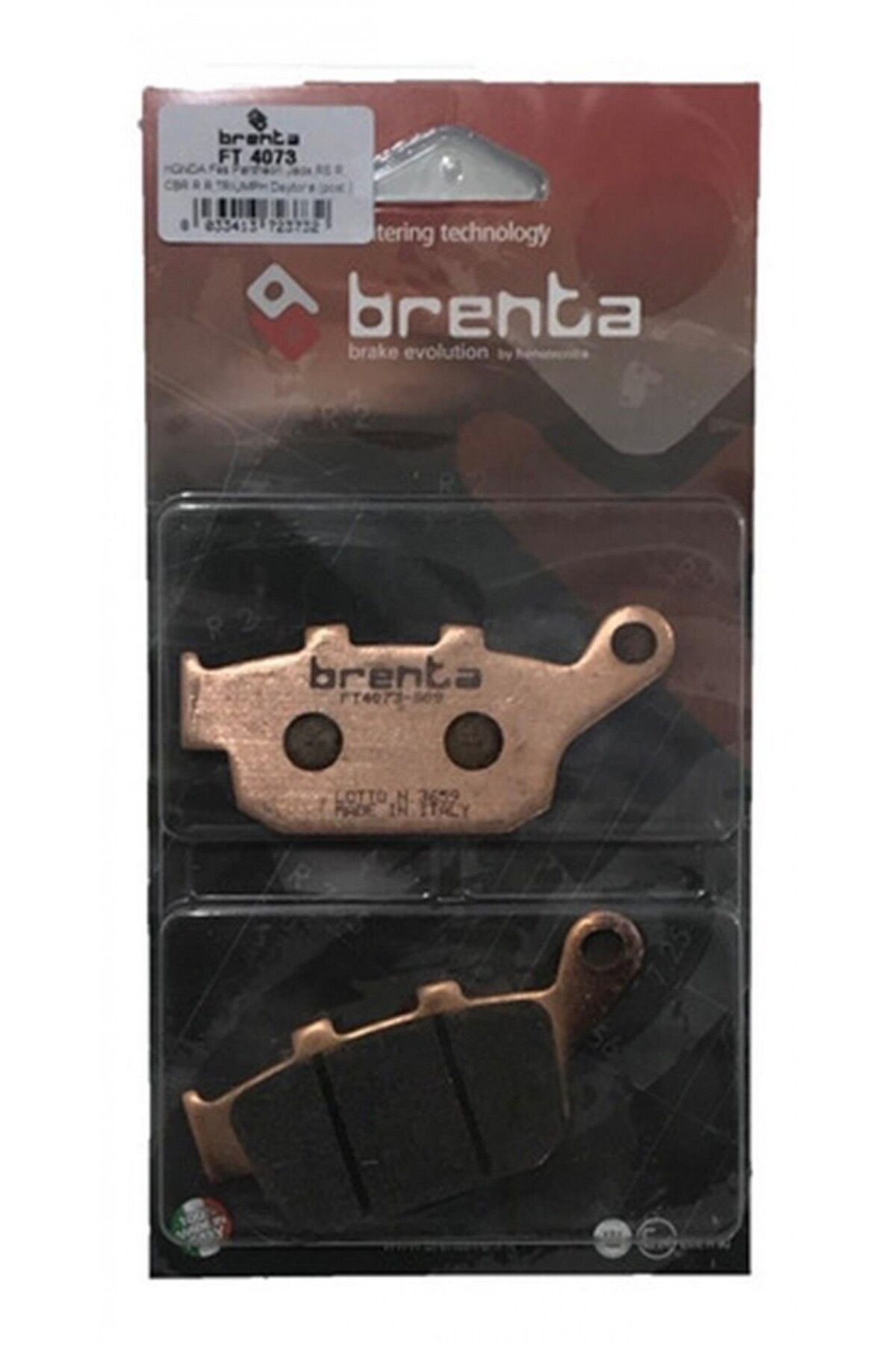Brenta Suzukı Dl V-strom Left/rear 650cc 17- Arka Fren Balatası Brenta Sinter Metal