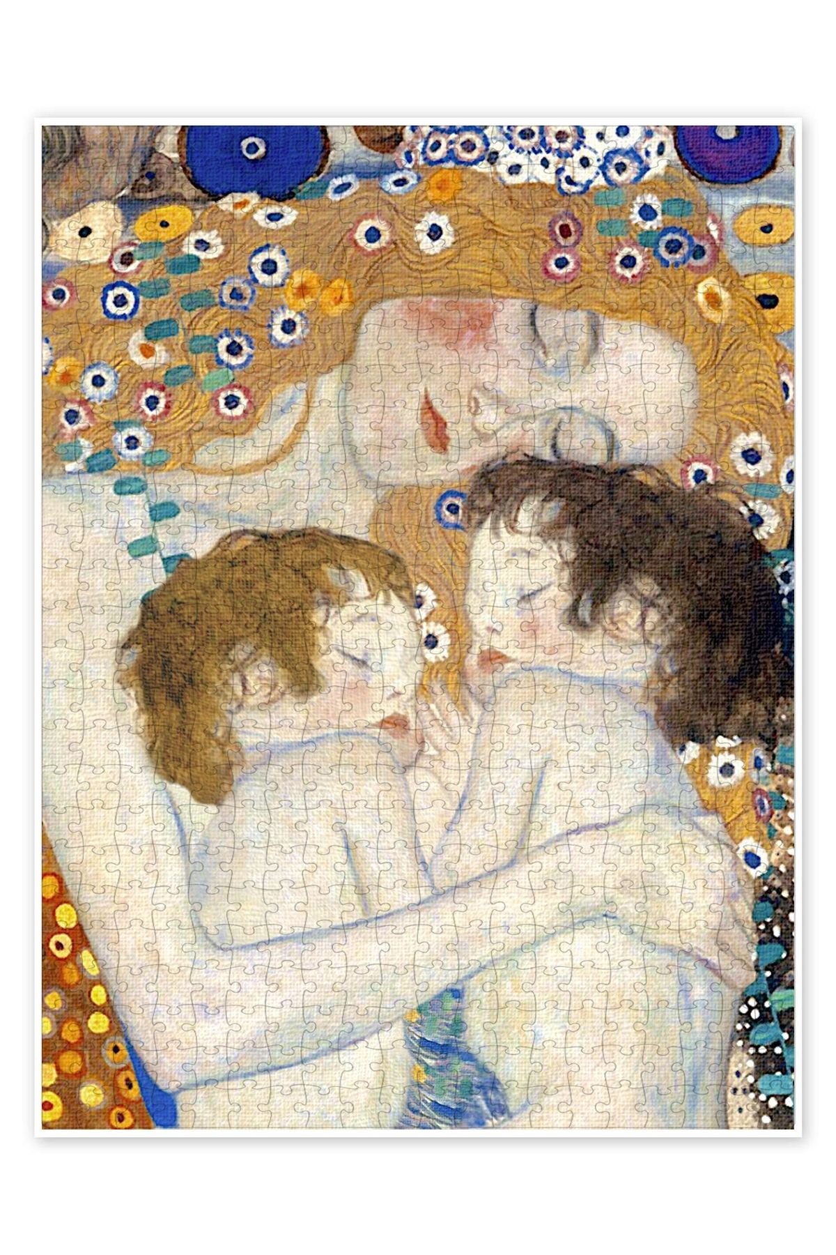 Jeronkarji Anne ve İkizler I 500 Parça Puzzle Yapboz Çocuklar için Neşeli Hayvan Temalı