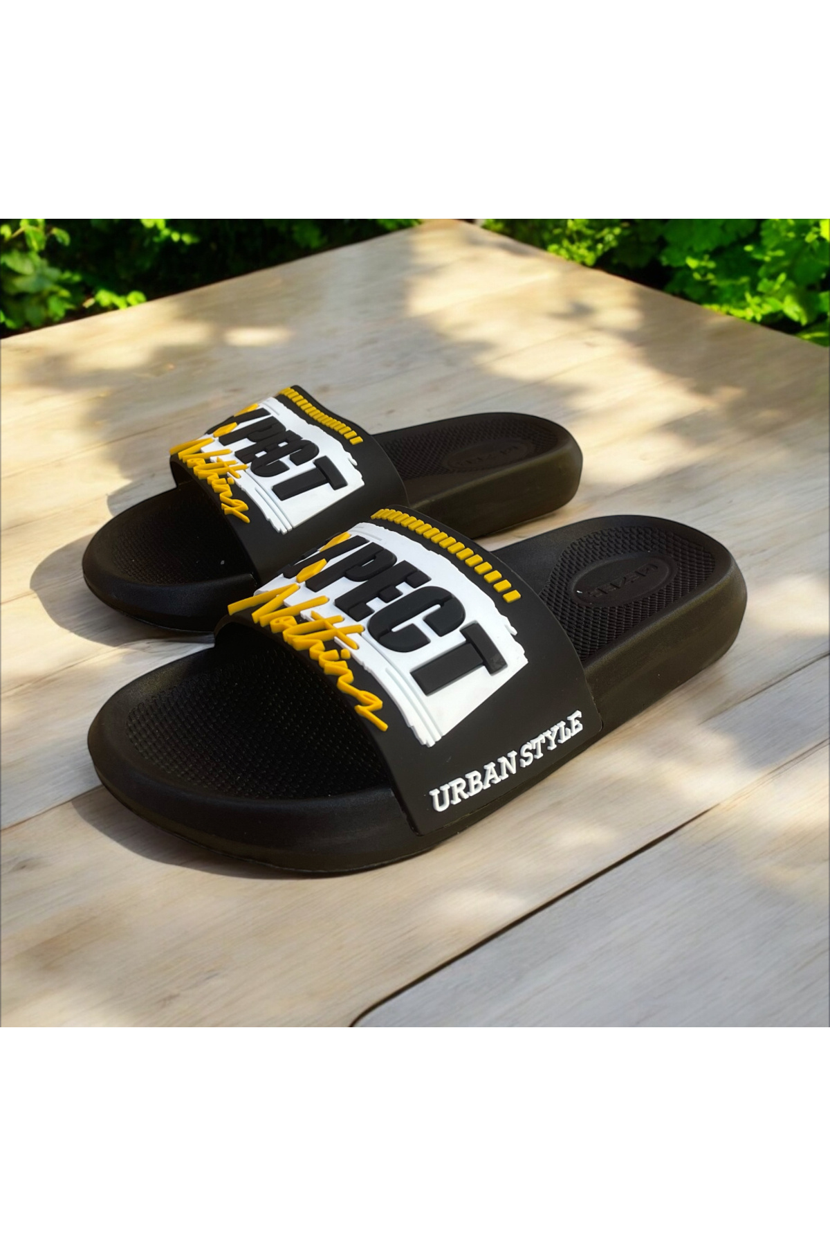 GEZER-Non-Slip Sole Slippers. Pool Sea Bathroom Balcony Terrace Home and Street Men's Slippers 6