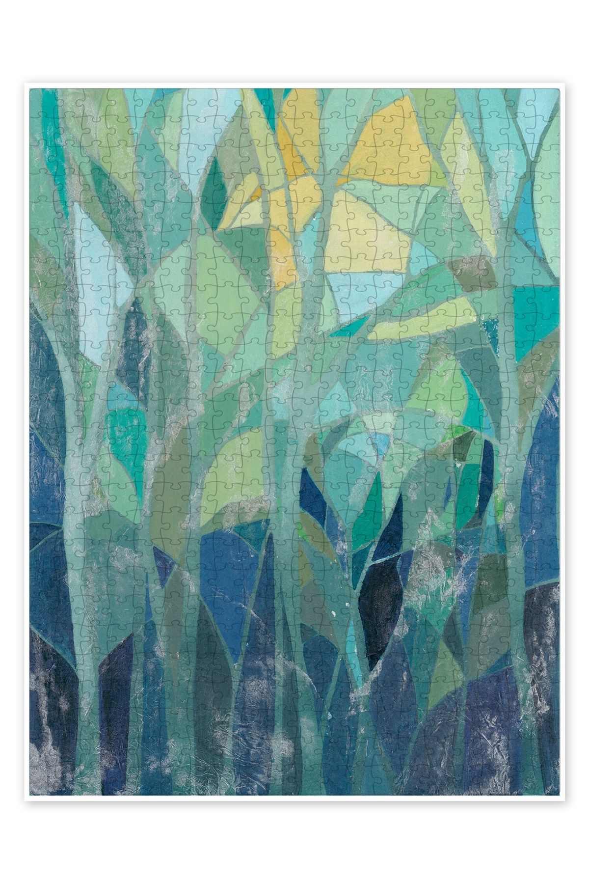 Jeronkarji Vitray Orman I 500 Parça Puzzle Yapboz Bohem Soyut Sanat Temalı