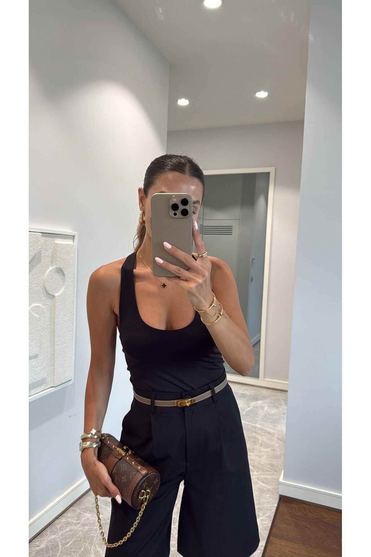 sinemkivanc co BASİC HALTER YAKA BLUZ