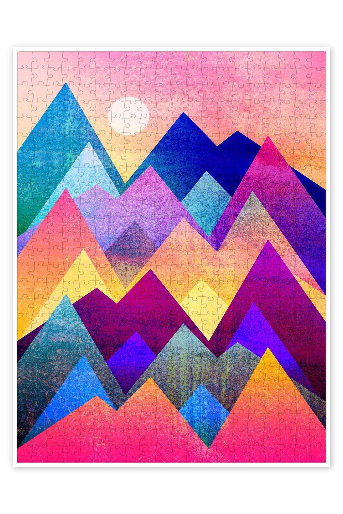 Jeronkarji Yeni bir gün 500 Parça Puzzle Yapboz Bohem Soyut Sanat Temalı