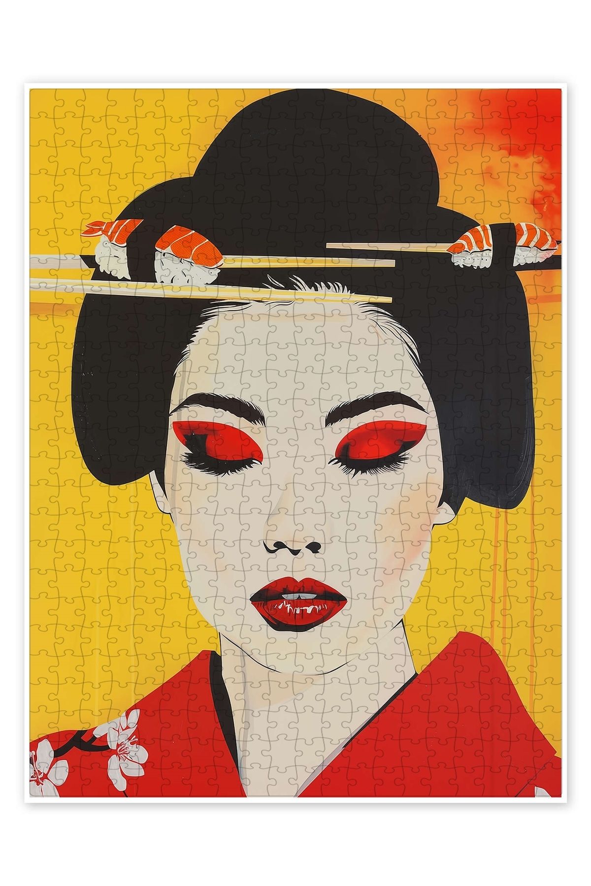 Jeronkarji Sushi Lover 500 Parça Puzzle Yapboz Mutfak Temalı Yetişkinler için