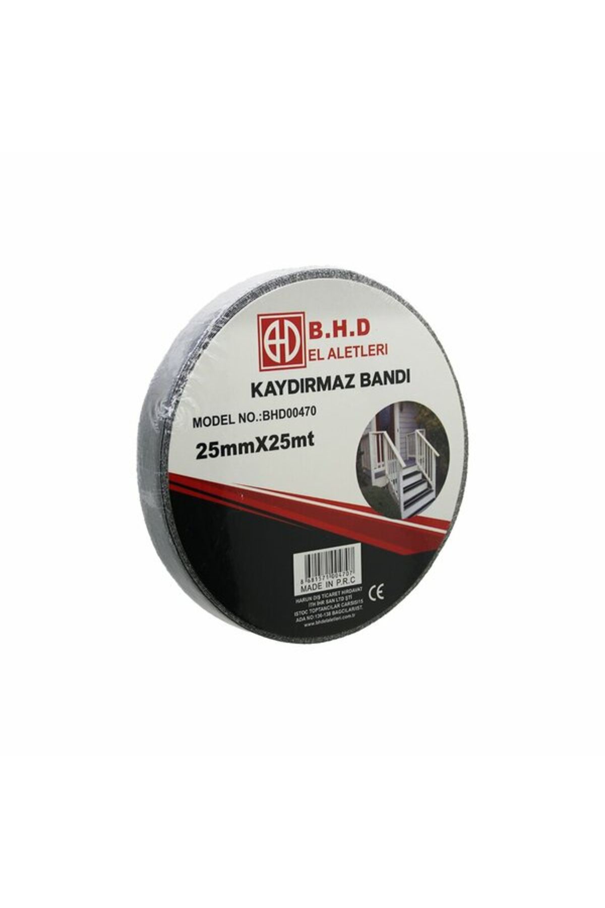 Linarx Kaydırmaz Siyah Bant 25 mm X 25 mt
