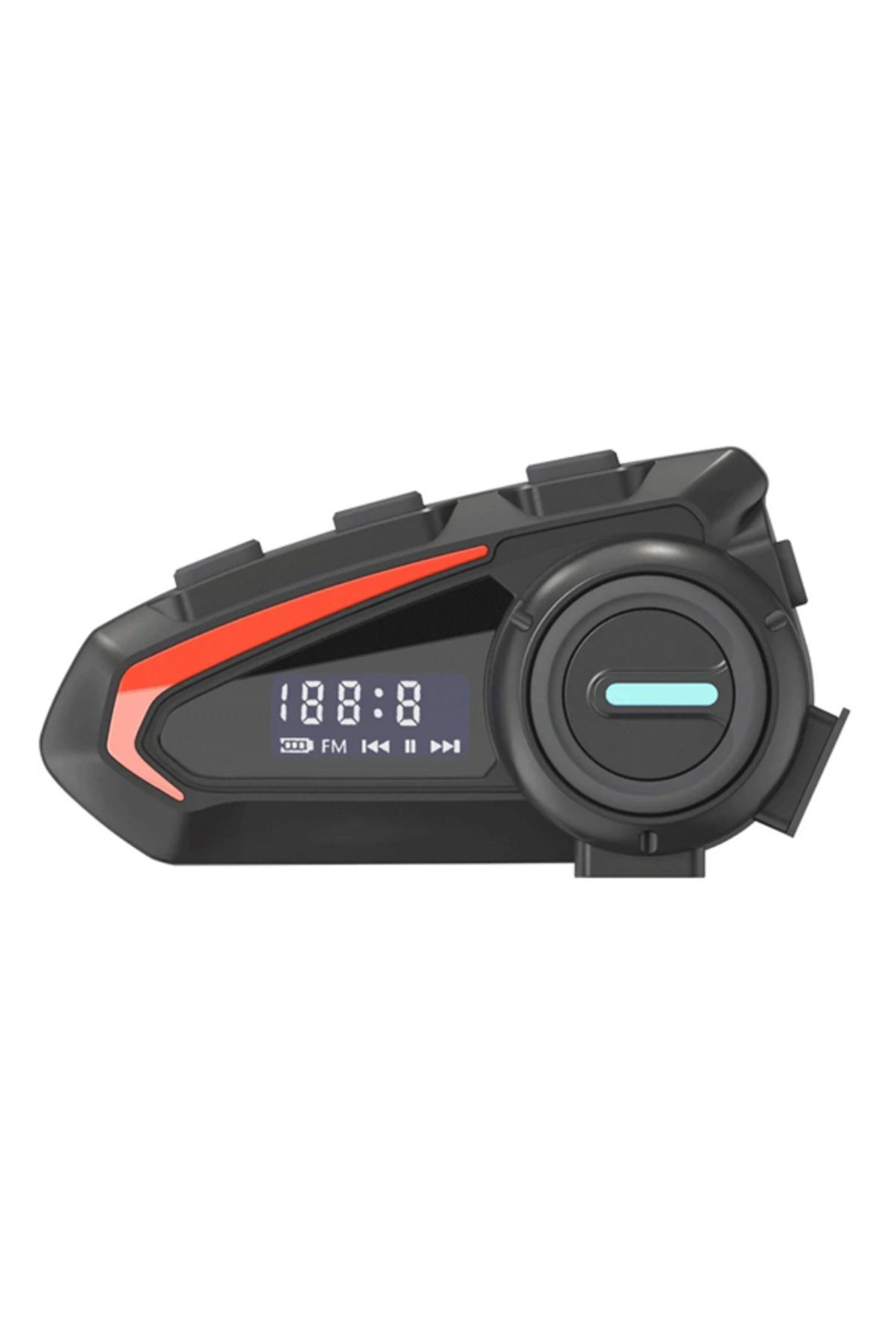 leeways K20 BT5.3 Dijital Ekranlı Fm Radyolu İntercom 5.1 Ses Kalitesi Kask Motosiklet Interkom