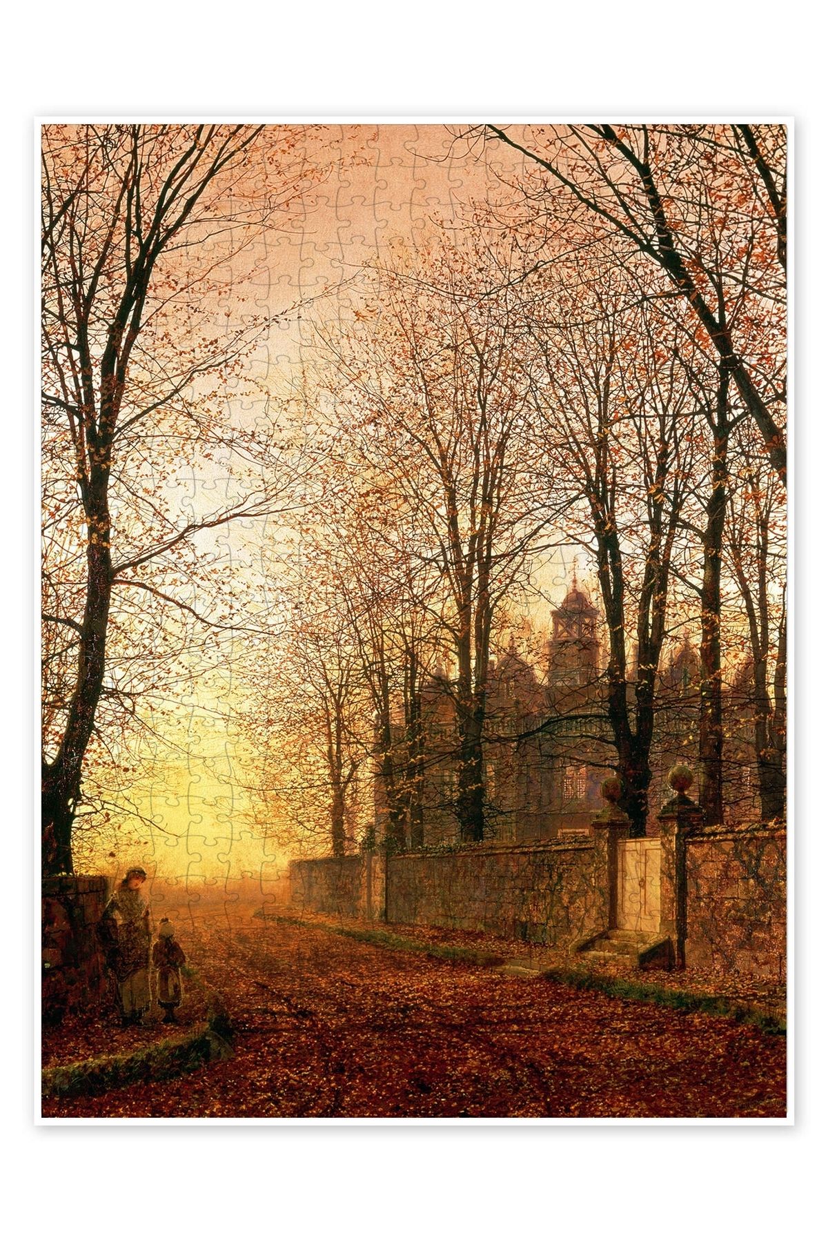 Jeronkarji Altın Eski Zamanlarda, c.1870 500 Parça Puzzle Yapboz Şehir Manzara Temalı Hobilik