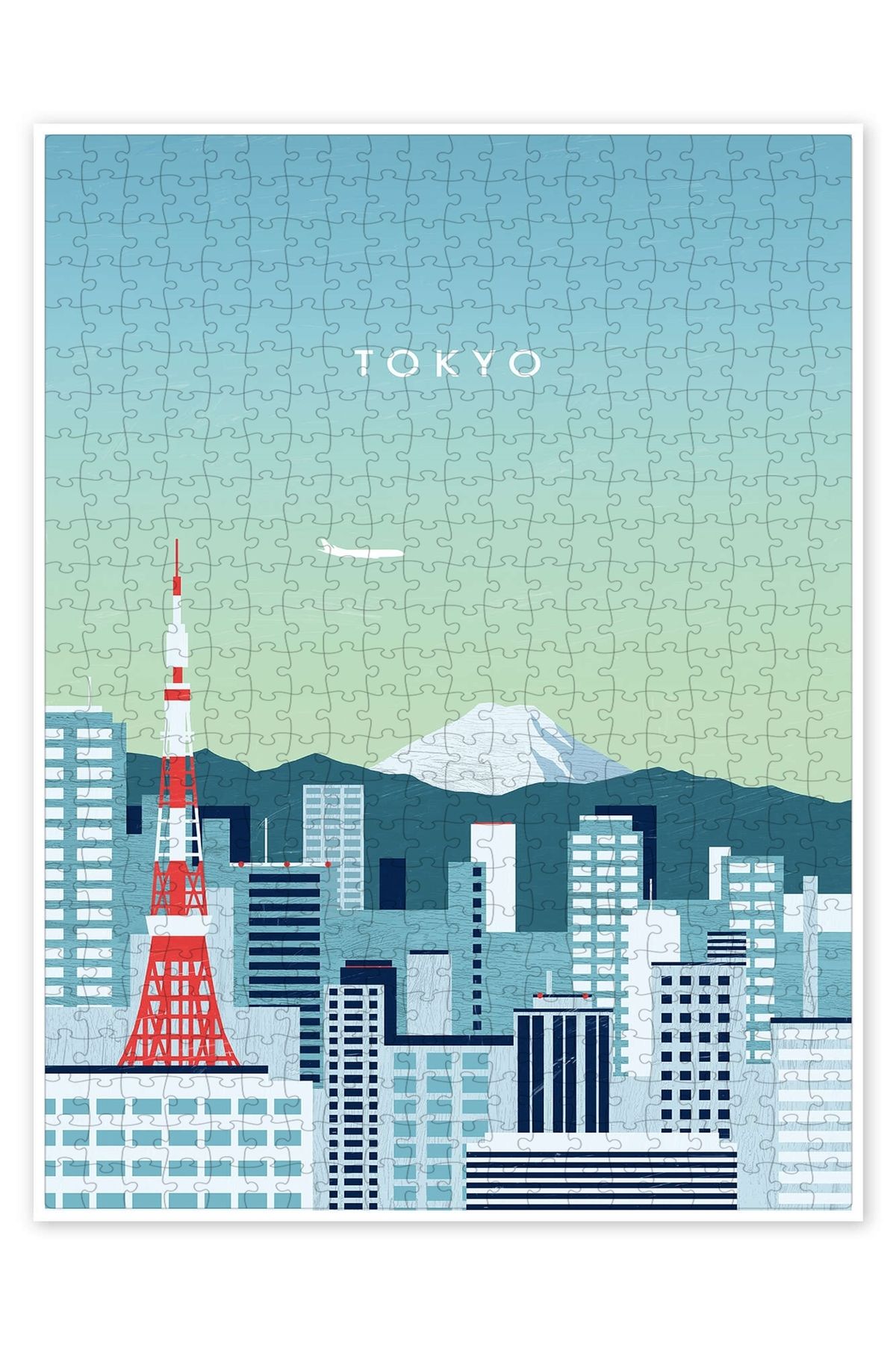 Jeronkarji Tokyo 500 Parça Puzzle Yapboz Şehir Manzara Temalı Hobilik