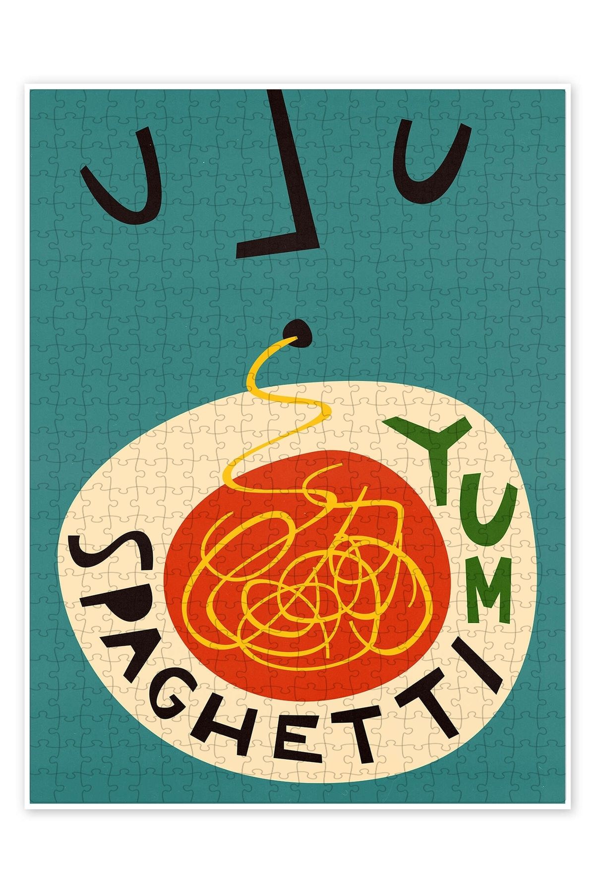 Jeronkarji Yum Spagetti 500 Parça Puzzle Yapboz Mutfak Temalı Yetişkinler için