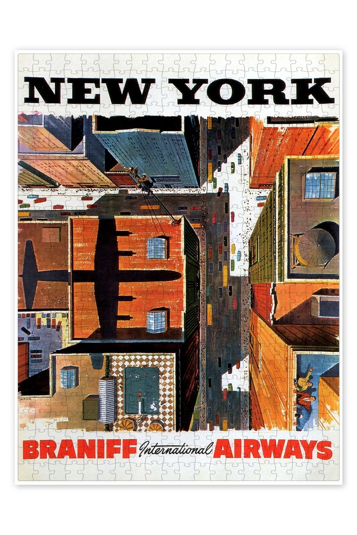 Jeronkarji New York City 500 Parça Puzzle Yapboz Şehir Manzara Temalı Hobilik