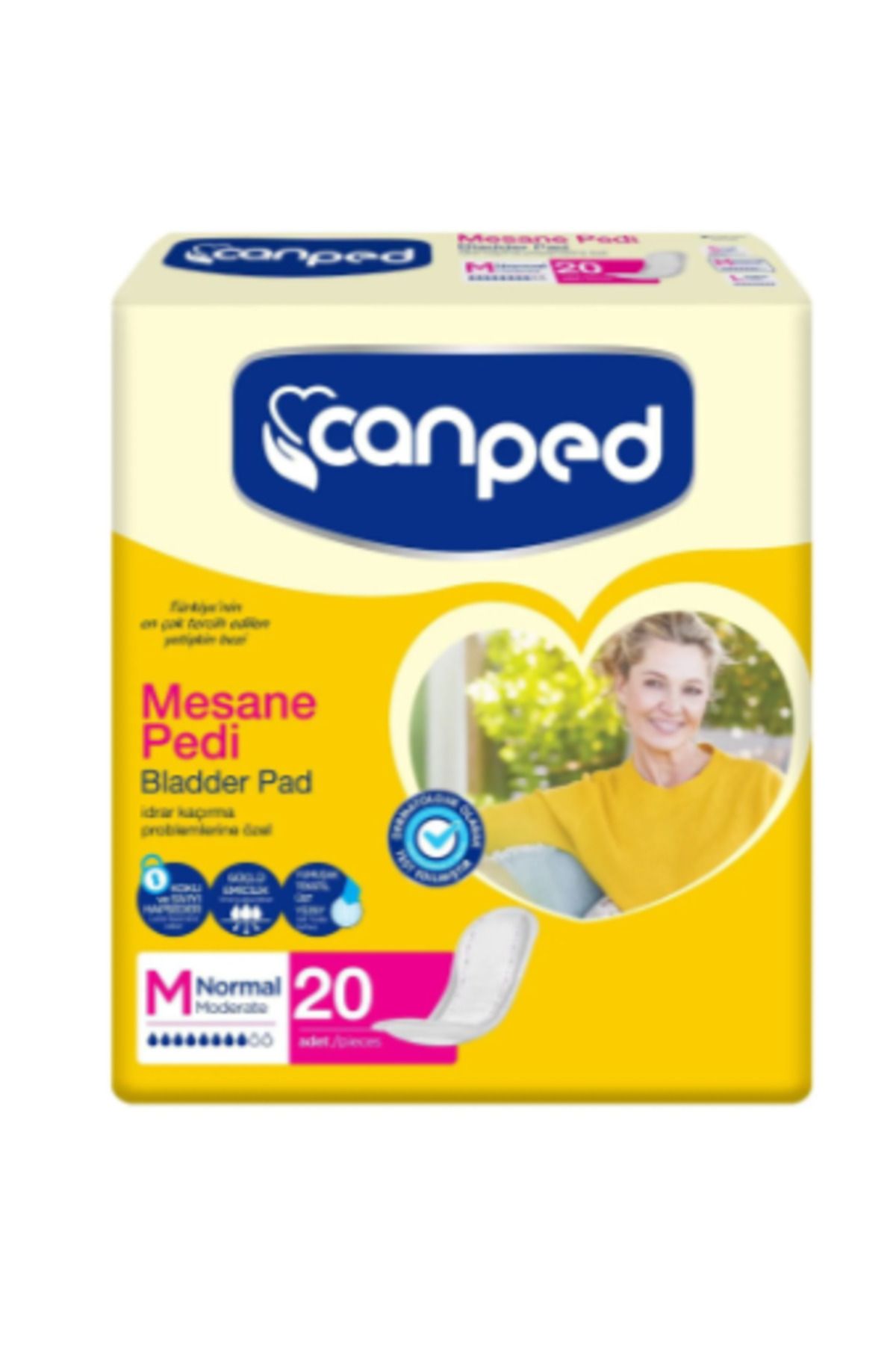Canped Ultra Mesane Pedi Avantaj Paket 20li M Beden