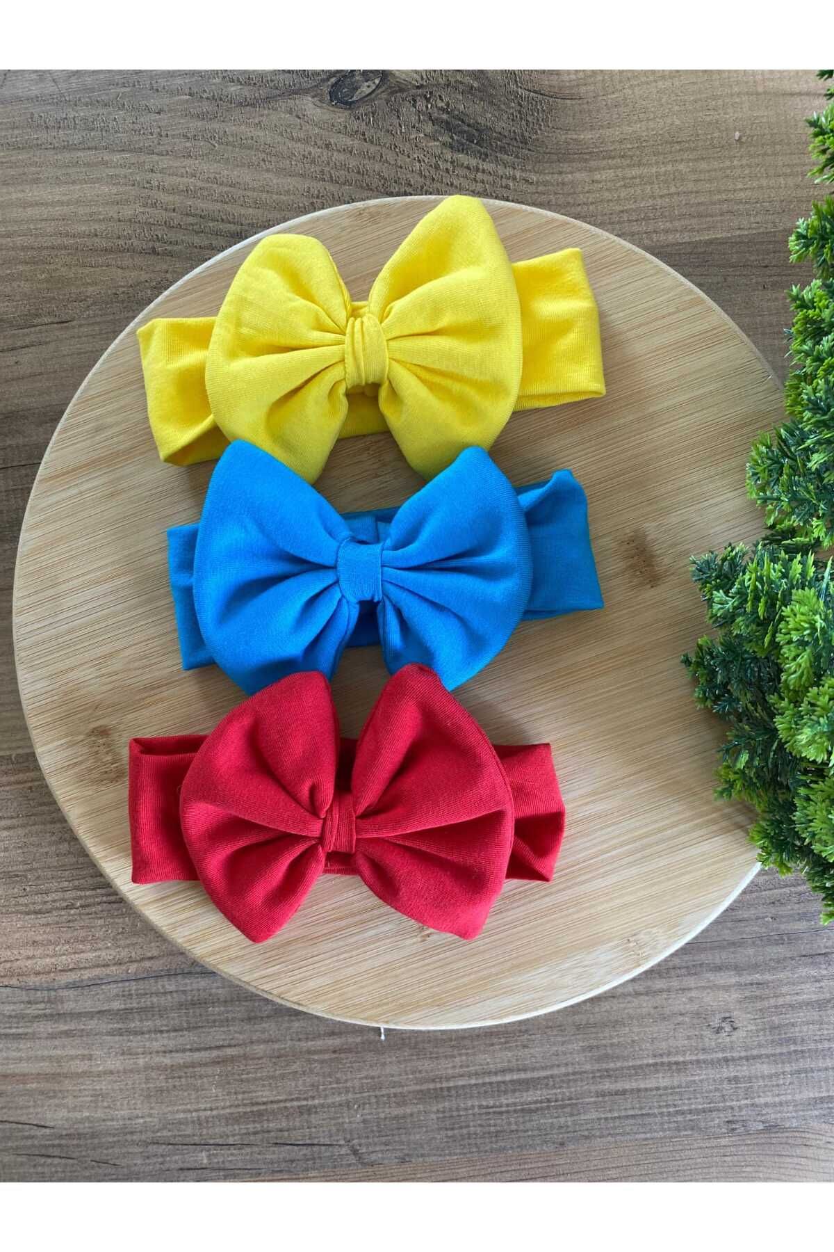 KAYRASTORETESETTÜR Bebeğin İçin En Konforlu Bandana Seti, 0-3 Yaş Yazlık Penye Fiyonk Bebek Bandana