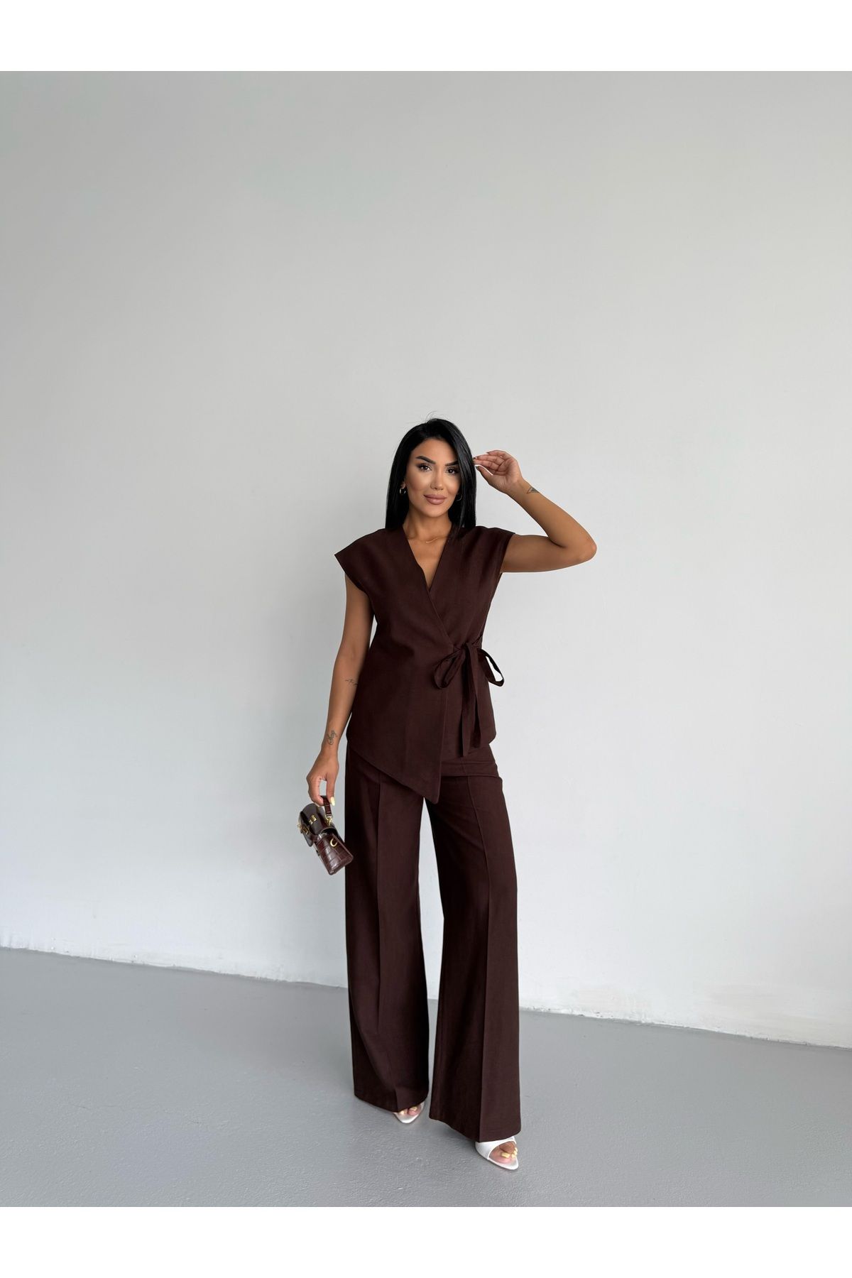 CLB COLLECTION Keten Yelekli Takım