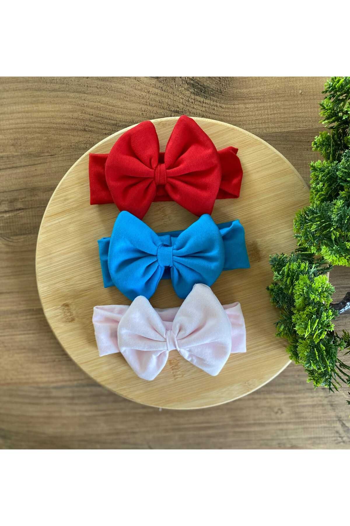 KAYRASTORETESETTÜR Bebeğin İçin En Konforlu Bandana Seti, 0-3 Yaş Yazlık Penye Fiyonk Bebek Bandana