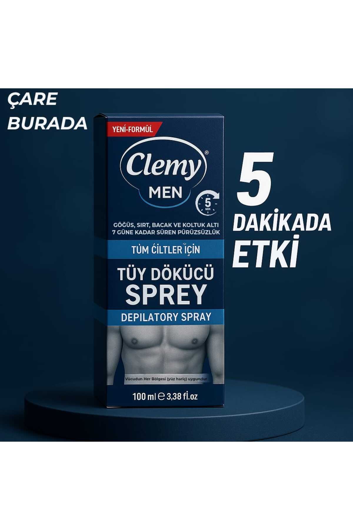 Çare Burada Tüy Dökücü Sprey 100 ml (Erkek)