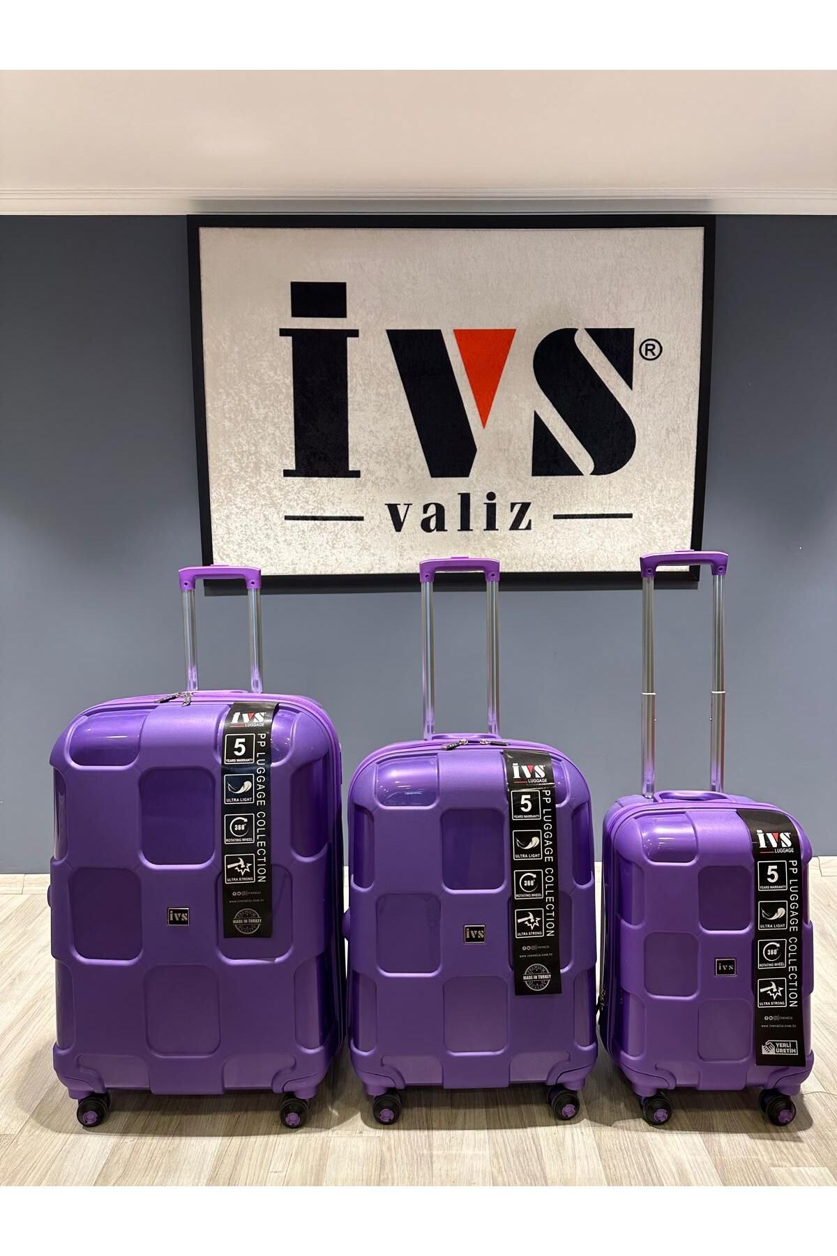 IVS Unisex Premium 3'lü Pp Valiz Seti Ivs-valiz