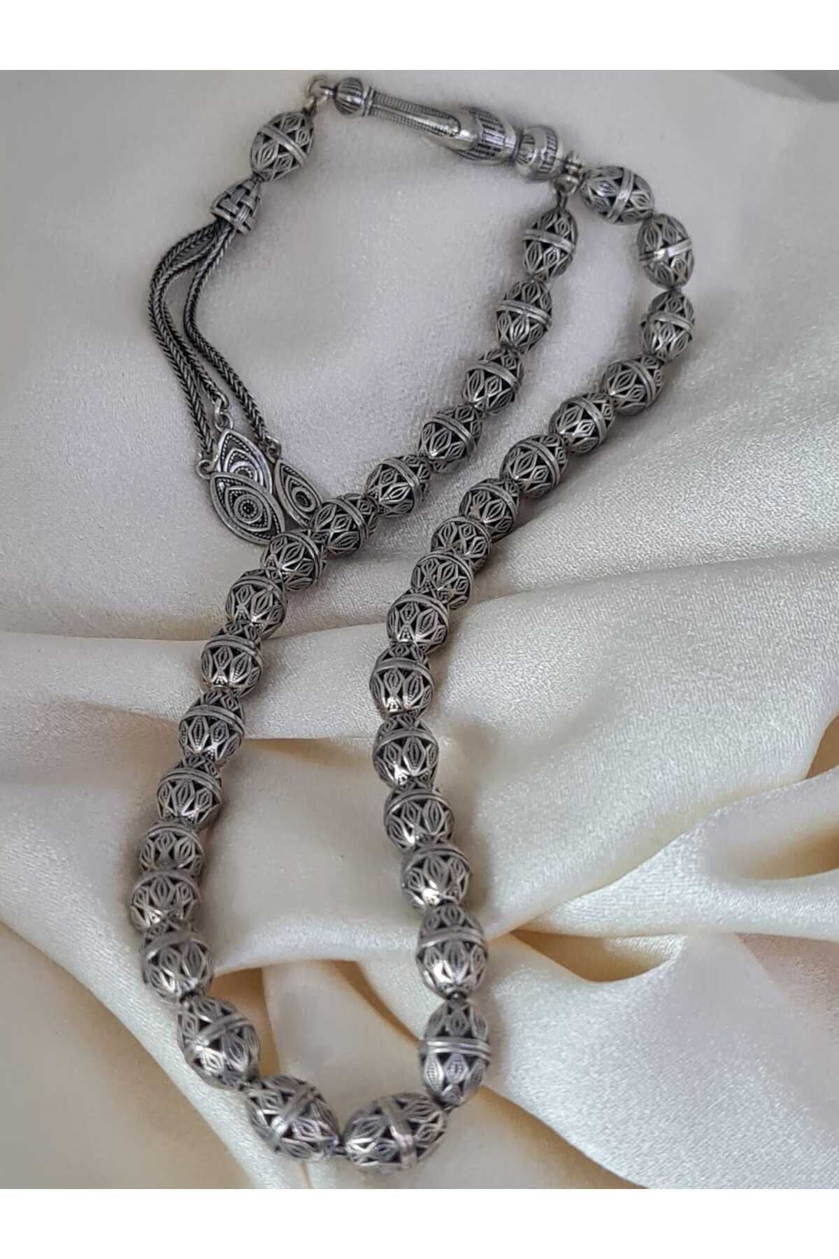 isikaccessories Gümüş Tesbih - El işçiliği 925 Ayar Gümüş