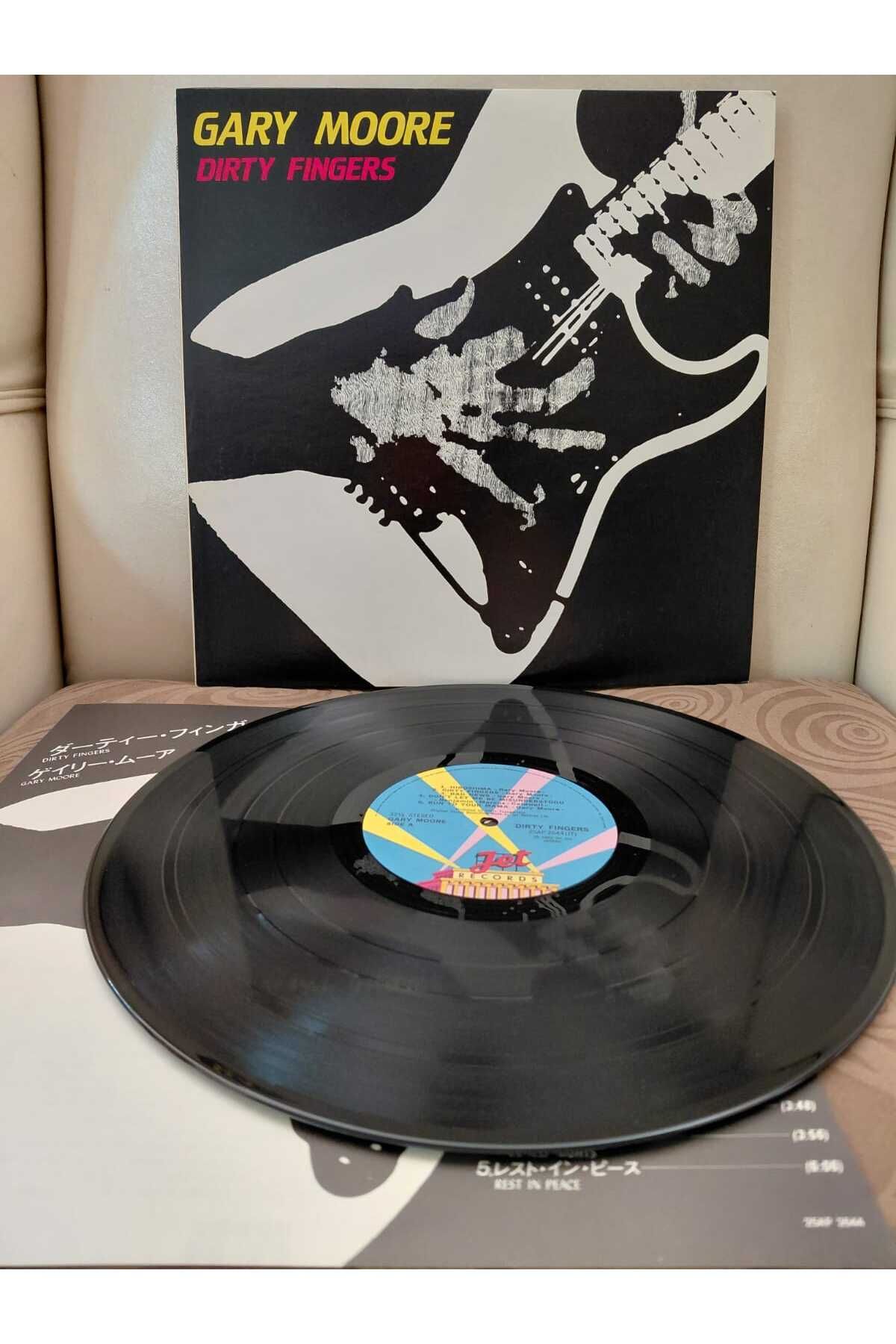 Plakperest Gary Moore – Dirty Fingers - 1983 Japonya Basım LP Plak -2.el