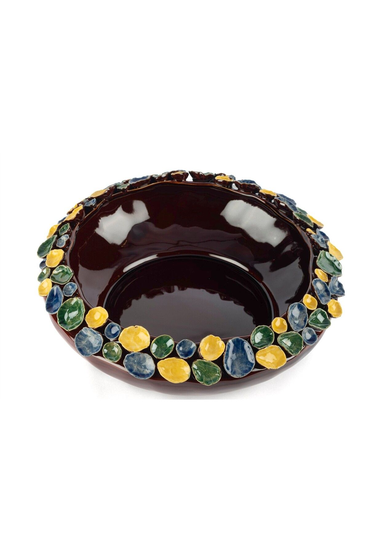 Mikasa Moor MİKASA MOOR Kahve Çiçek Kab Kase 35x12cm