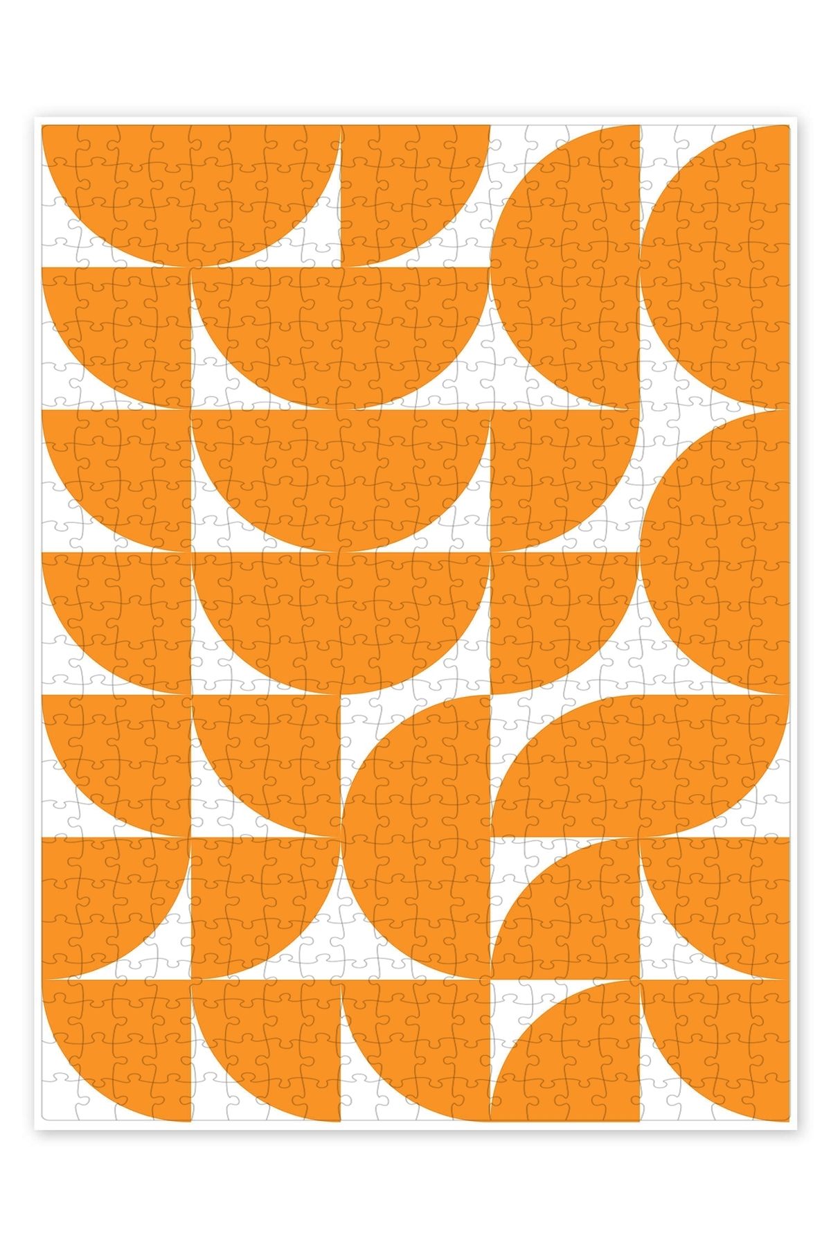 Jeronkarji Geometri turuncu 500 Parça Puzzle Yapboz Bohem Soyut Sanat Temalı