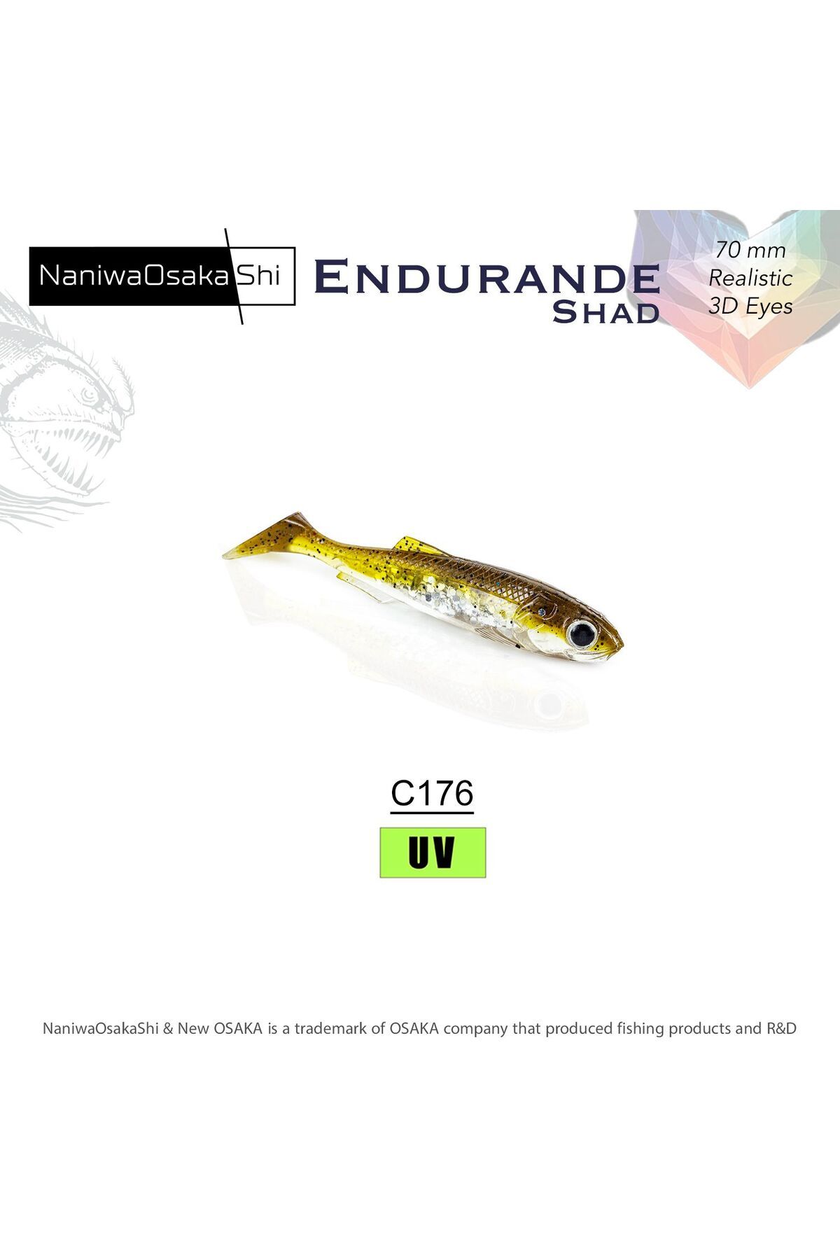 Delitay Balıkçılık NaniwaOsakaShi Endurande Shad 7 Cm Silikon Yem C176