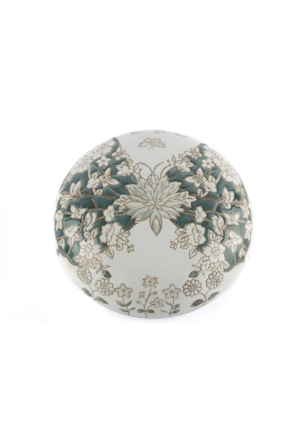 Mikasa Moor MİKASA MOOR Yeşil Beyaz Kelebekli Kutu 22x12cm