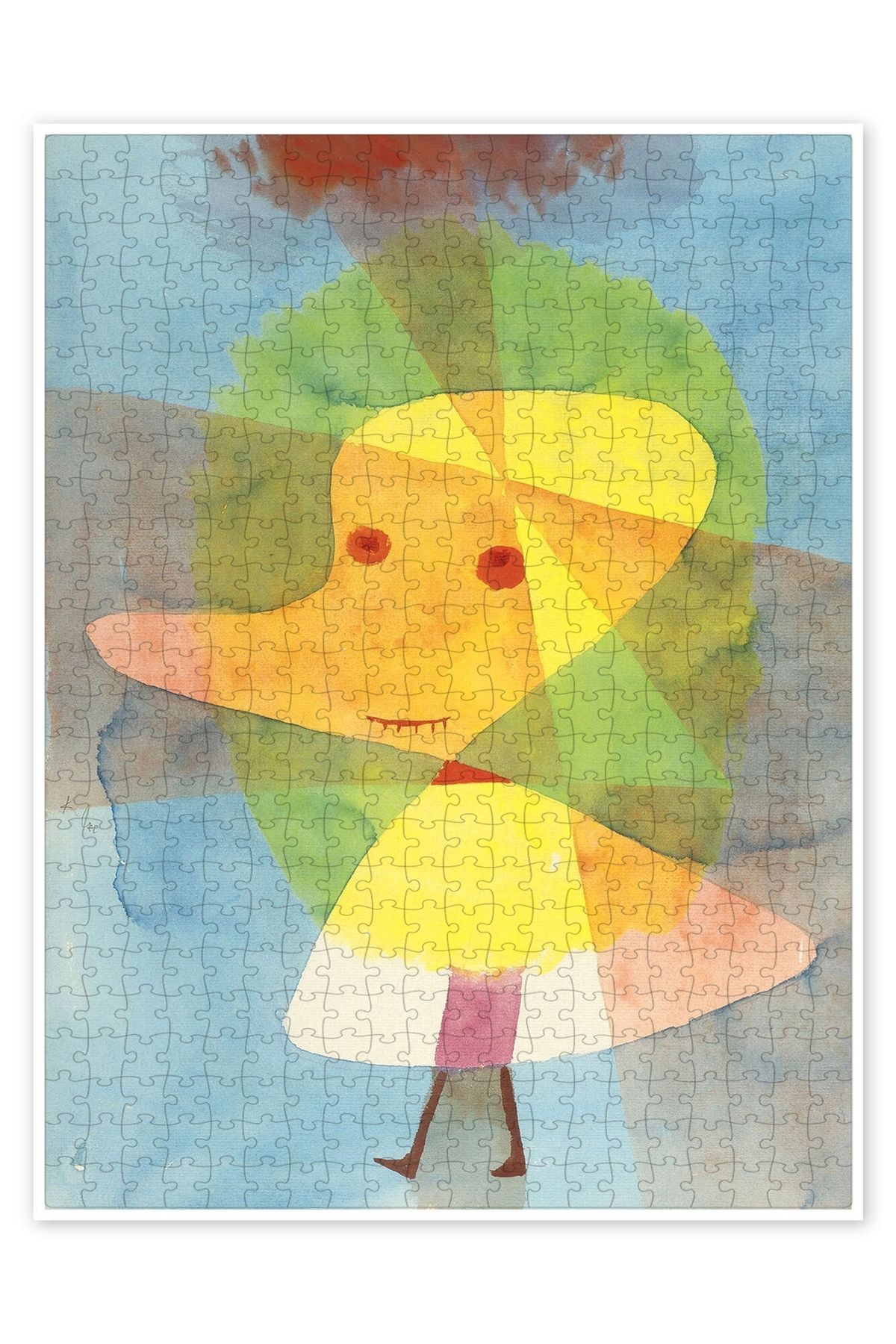 Jeronkarji Küçük bahçe hayalet 500 Parça Puzzle Yapboz Bohem Soyut Sanat Temalı