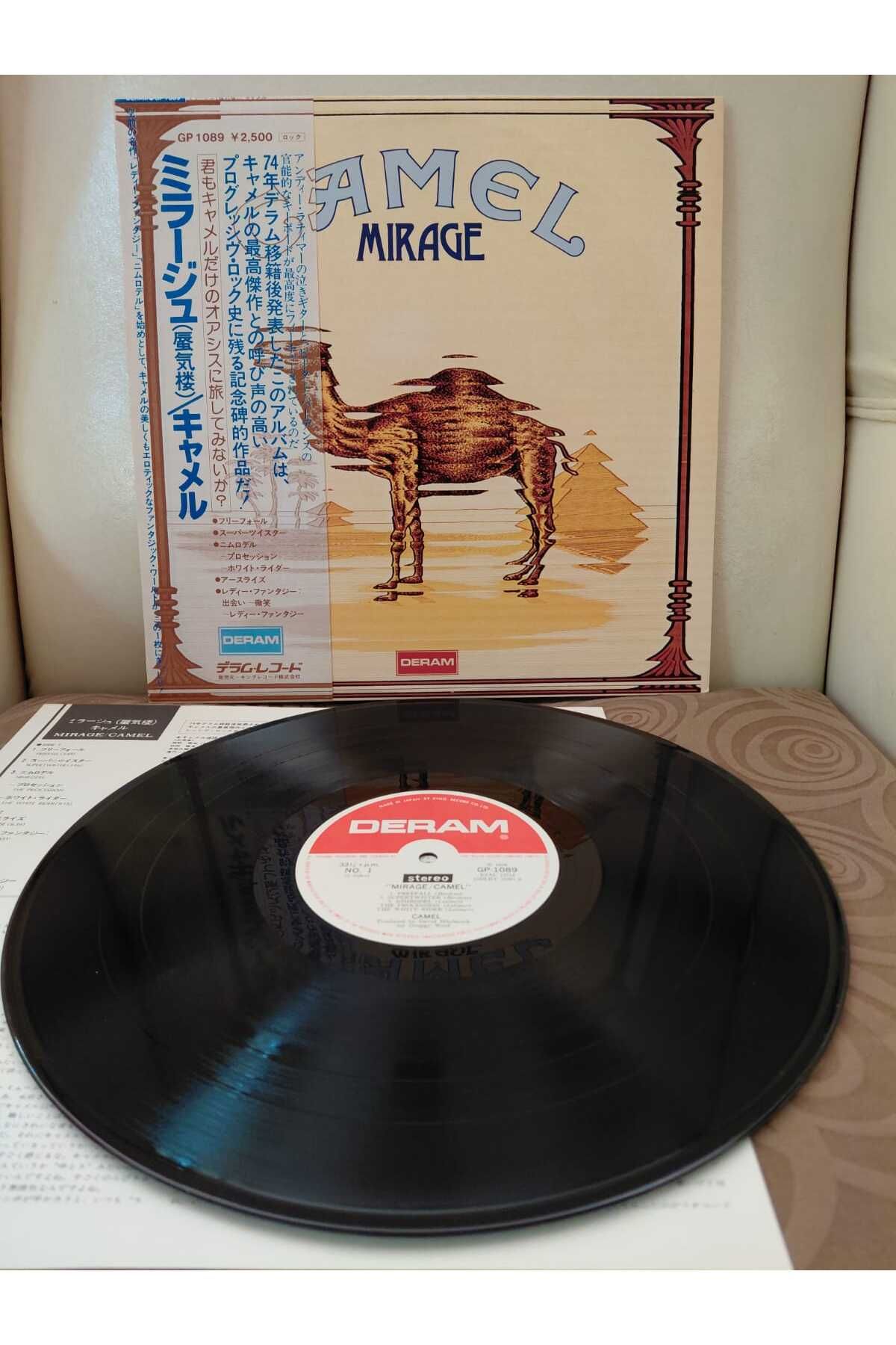 Plakperest CAMEL - Mirage - 1980 Japonya Basım Nadir Plak Albüm -Obi’li -2.El