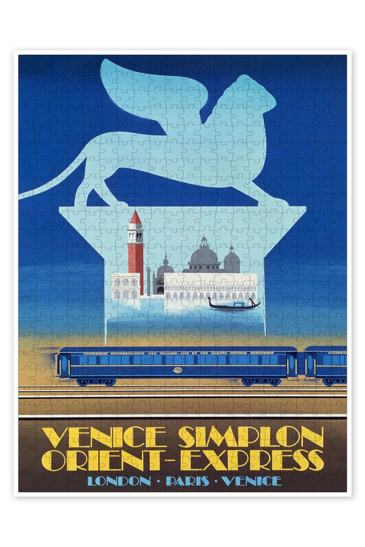 Jeronkarji Venedik Simplon Orient Express 500 Parça Puzzle Yapboz Şehir Manzara Temalı Hobilik