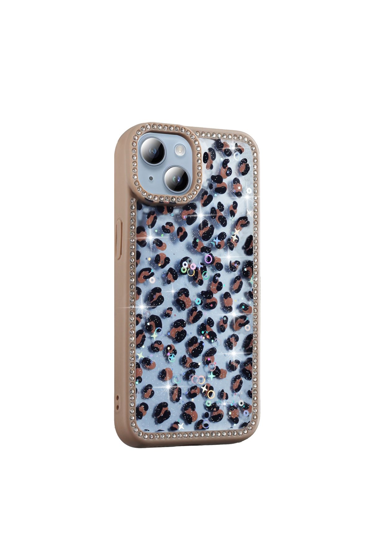 KılıfShop İphone 13 Kılıf Azra Taşlı Simli