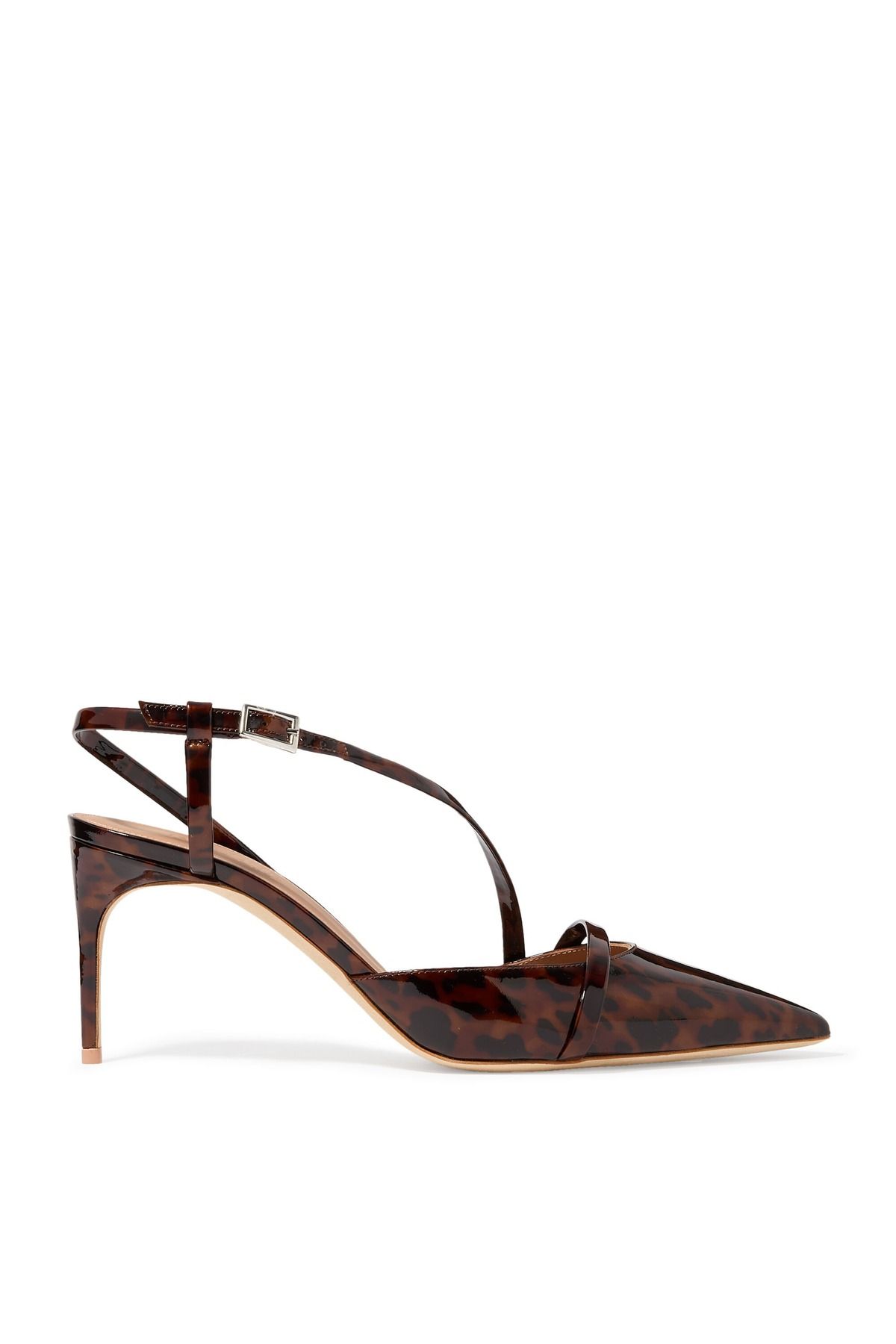 Malone Souliers Souliers Valeria 70 Leopar Laklı Topuklu Ayakkabı
