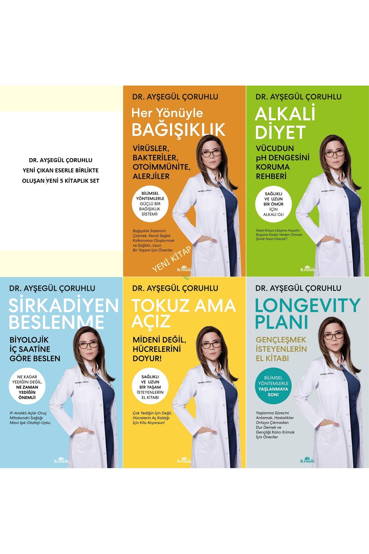Kronik Kitap Ayşegül Çoruhlu Sağlık Kitapları Seti ( 5 Kitap )