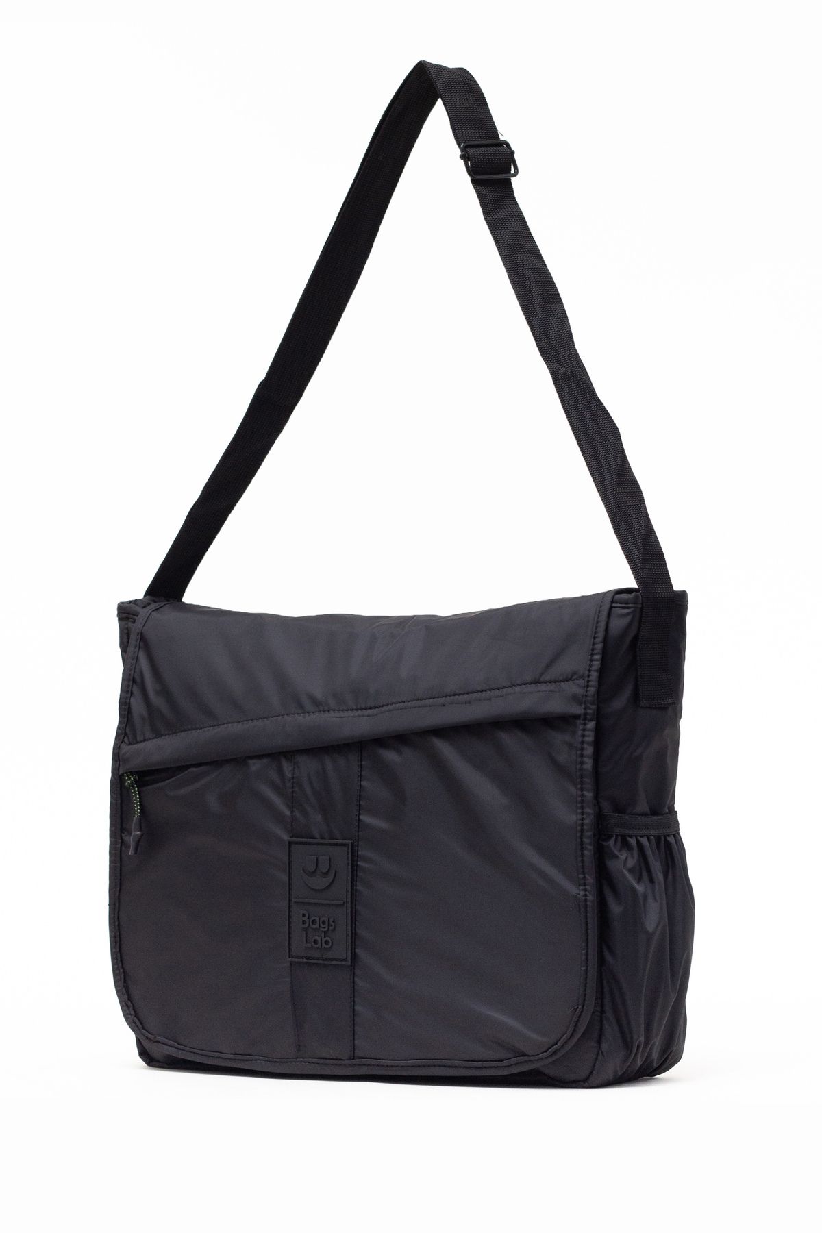 KAFF Siyah Su Geçirmez Kumaş 13.3'' - 14'' Inç Organizer Postacı Laptop Notebook Evrak Çantası -1005