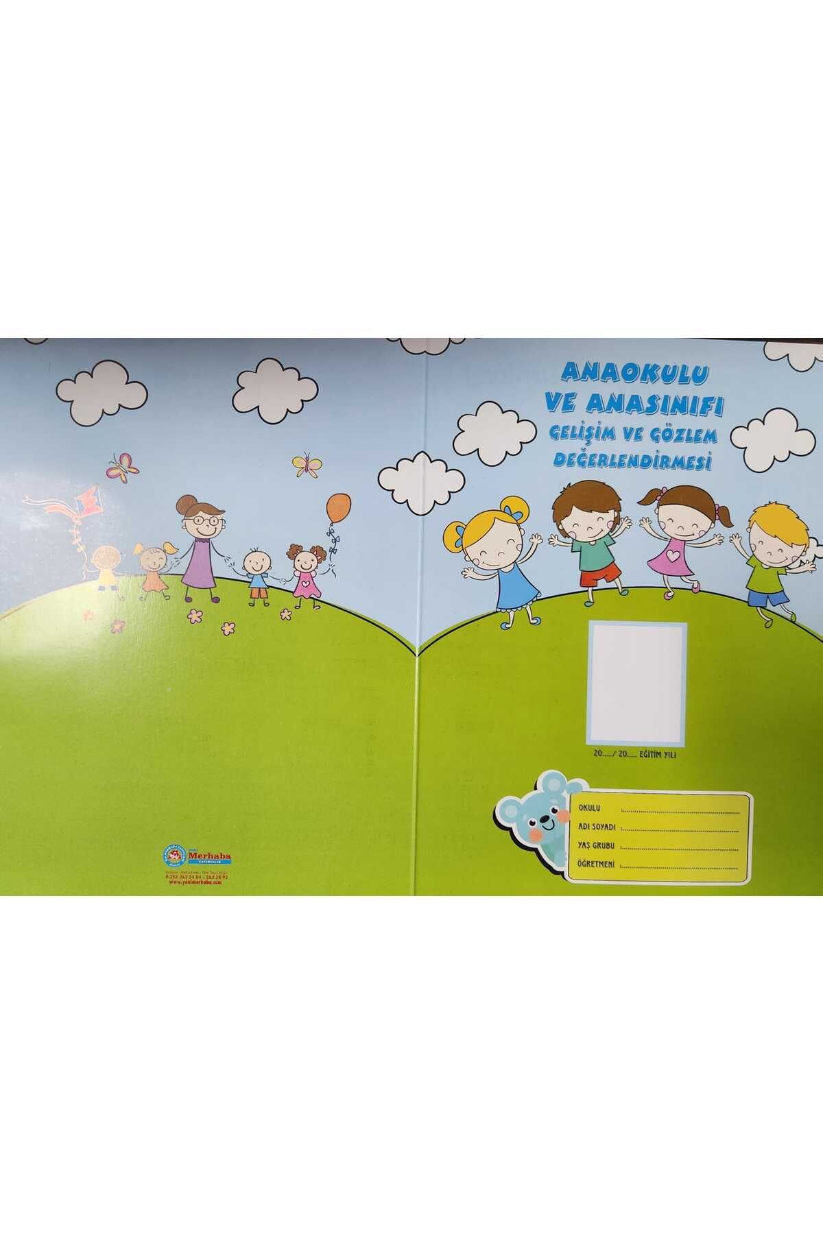 Yeni Merhaba Yayıncılık Anasınıfı Karnesi Okul Öncesi Karnesi 25'li