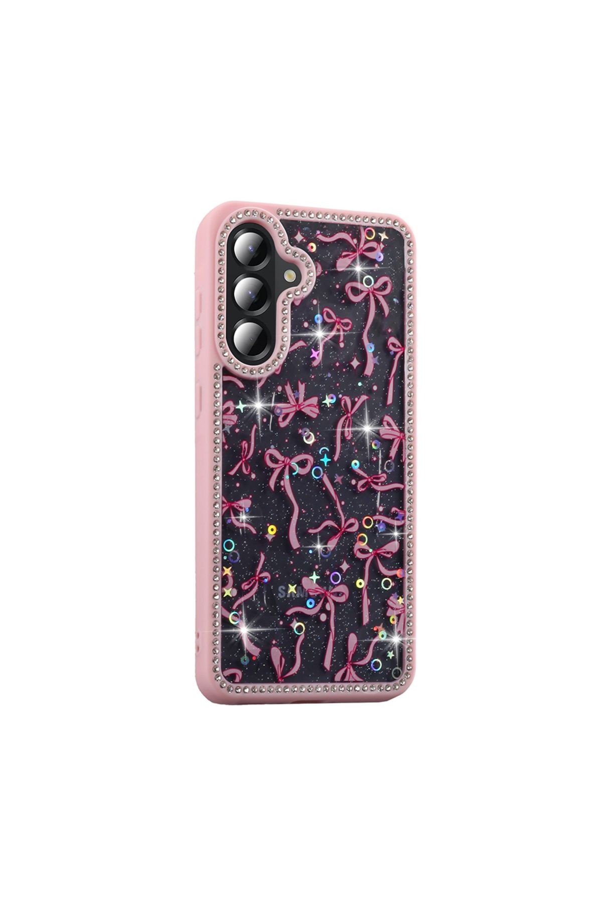 KılıfShop Samsung Galaxy A56 Kılıf Azra Taşlı Simli