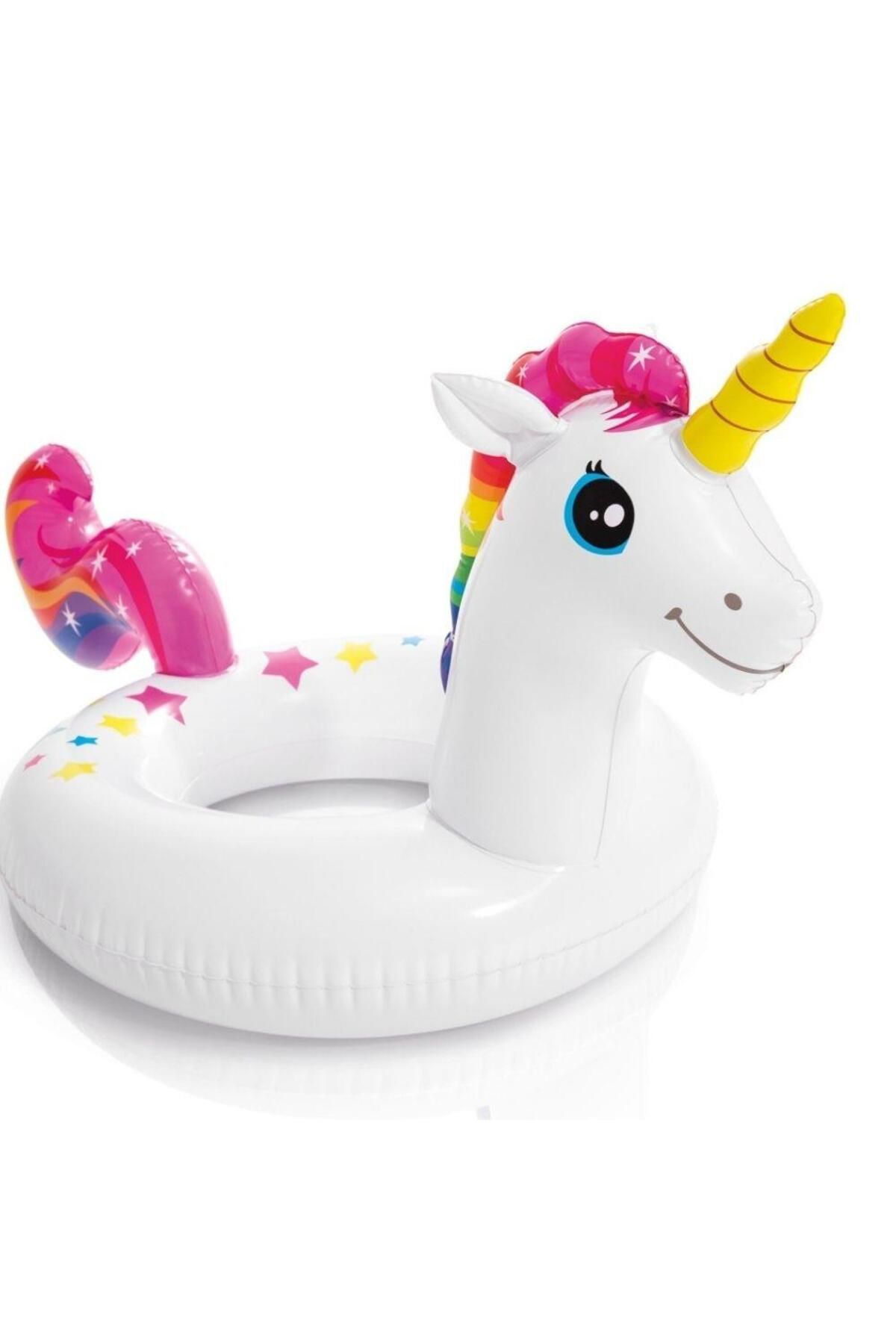 Kelebek Oyuncak İntex 59221 Unicorn Figürlü Can Simidi 107 x 58 Cm.